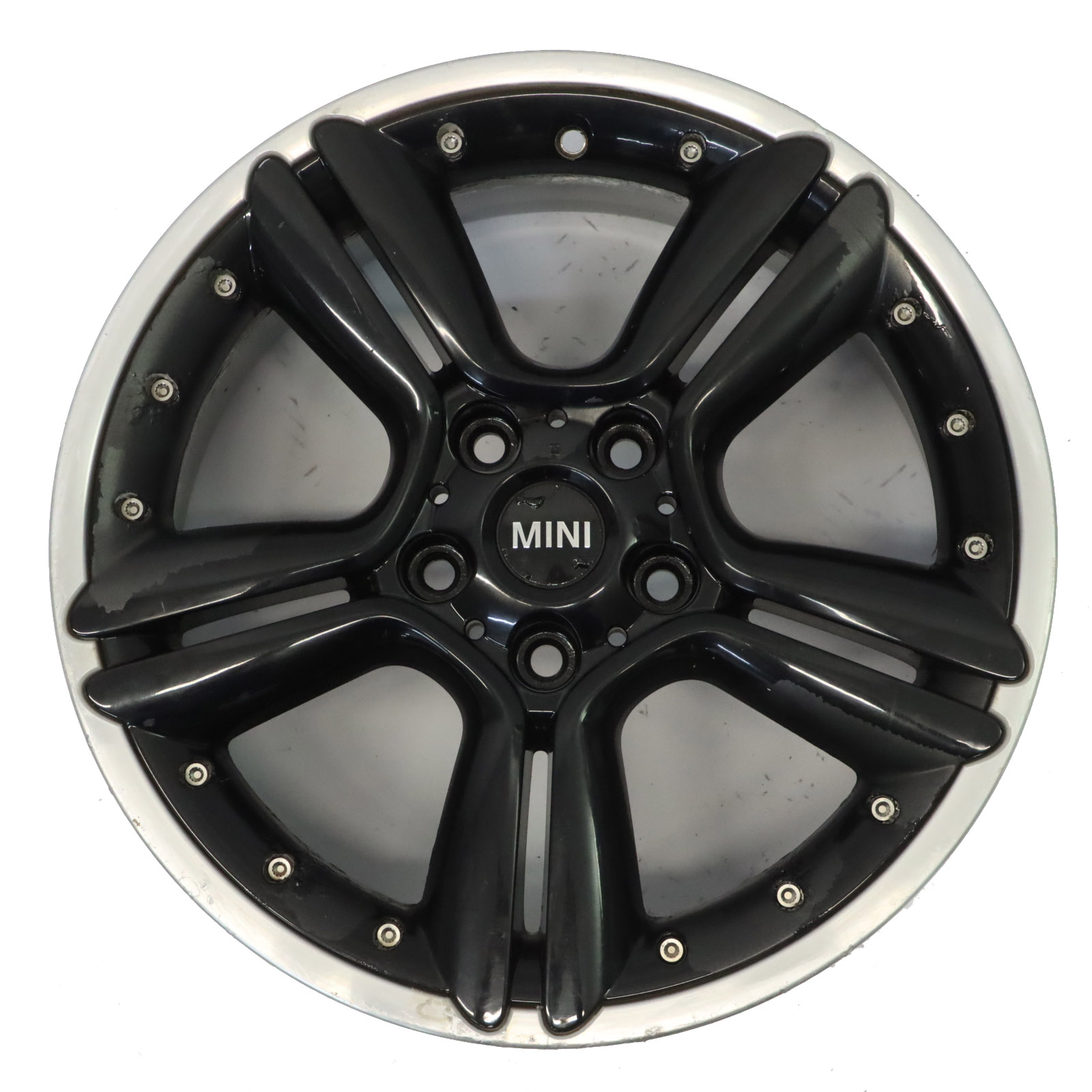 Mini Cooper R60 R61 Jante noire alliage 18" ET:52 7,5J 5-Star Double Spoke 127