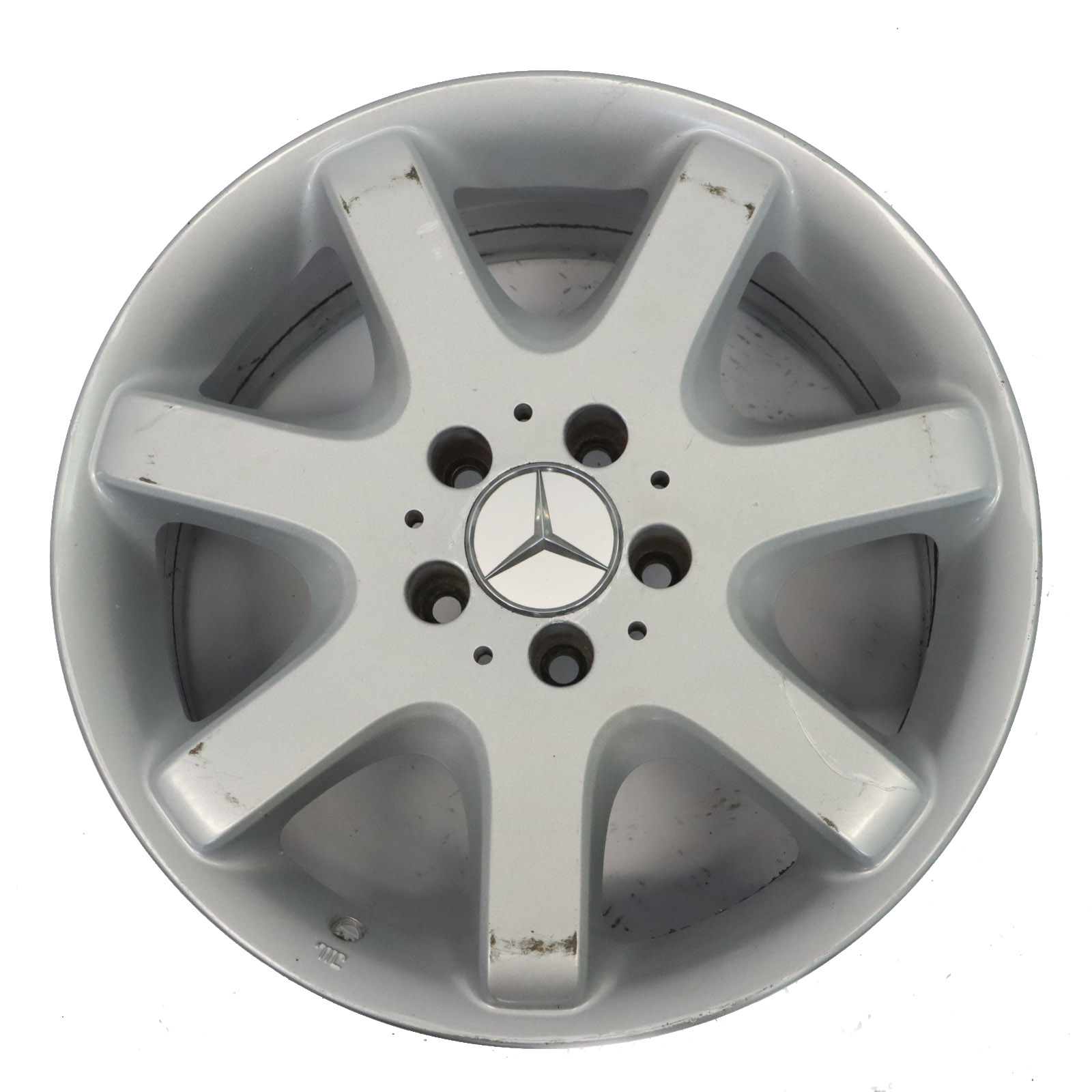 Mercedes ML W163 Silberne Leicht Metall Felge 17" 8.5J ET52 A1634010902