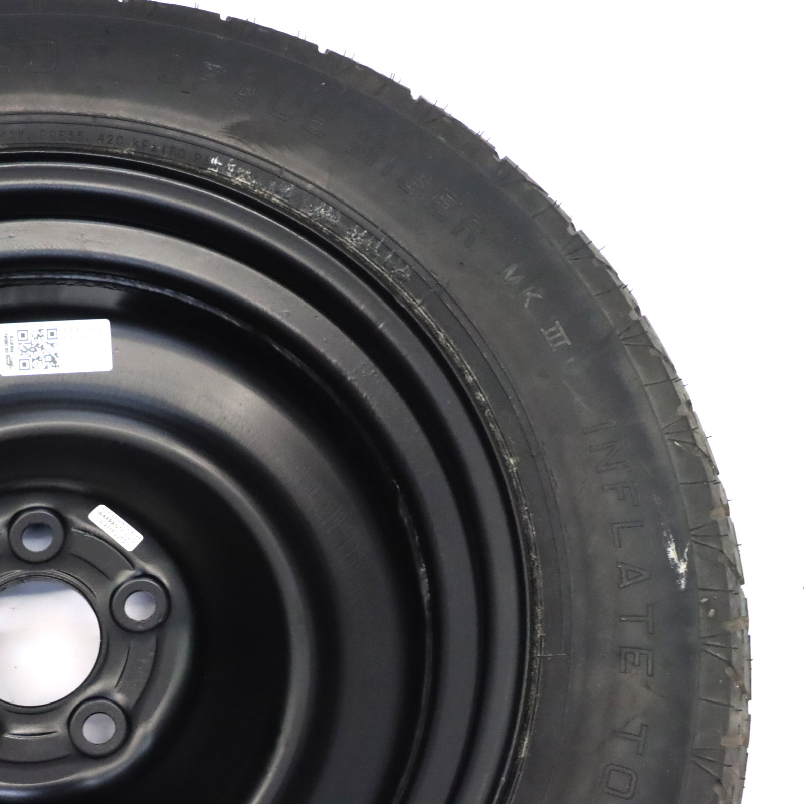 Mercedes ML W163 Dunlop Spare Wheel Steel Tyre R18 155/90 A1634011102