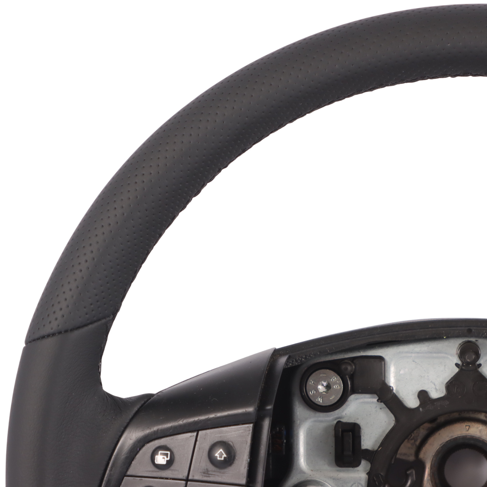 Mercedes W245 NEW Black Leather Steering Wheel with Black Threads