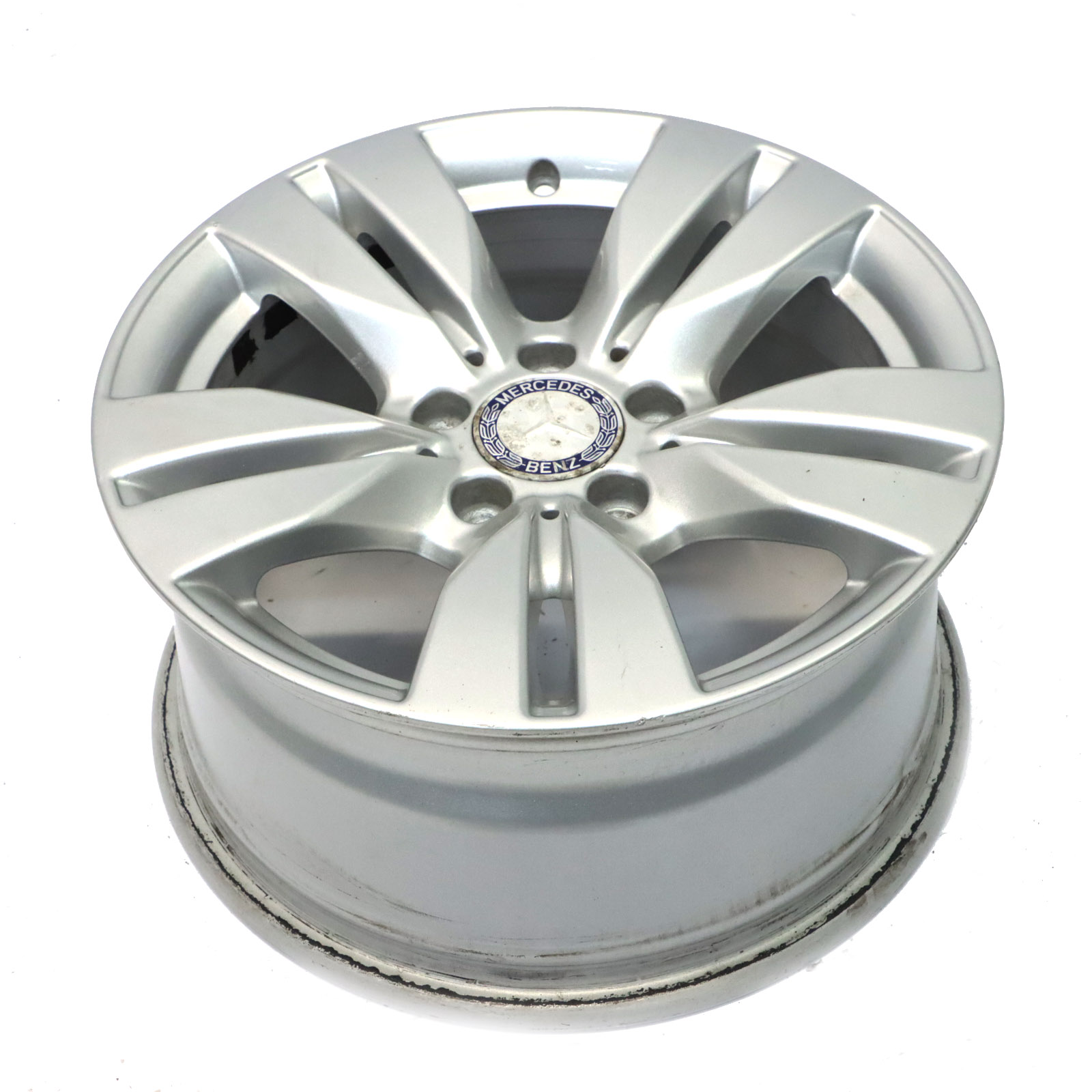 Mercedes W212 Silber Leichtmetallfelge 5-Doppelspeiche 16" ET:46 8J A2124010202