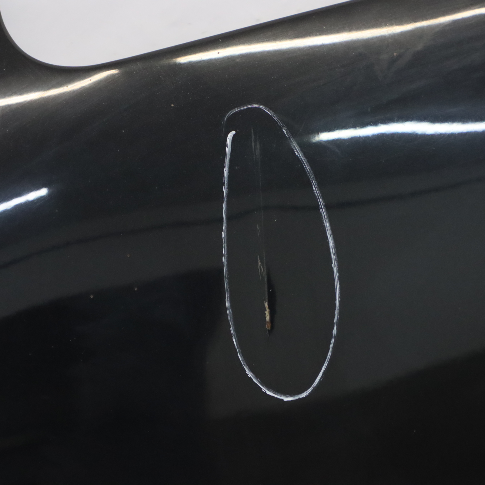 Mercedes W251 Hood Bonnet Trim Panel Covering Obsidian Black Metallic - 197