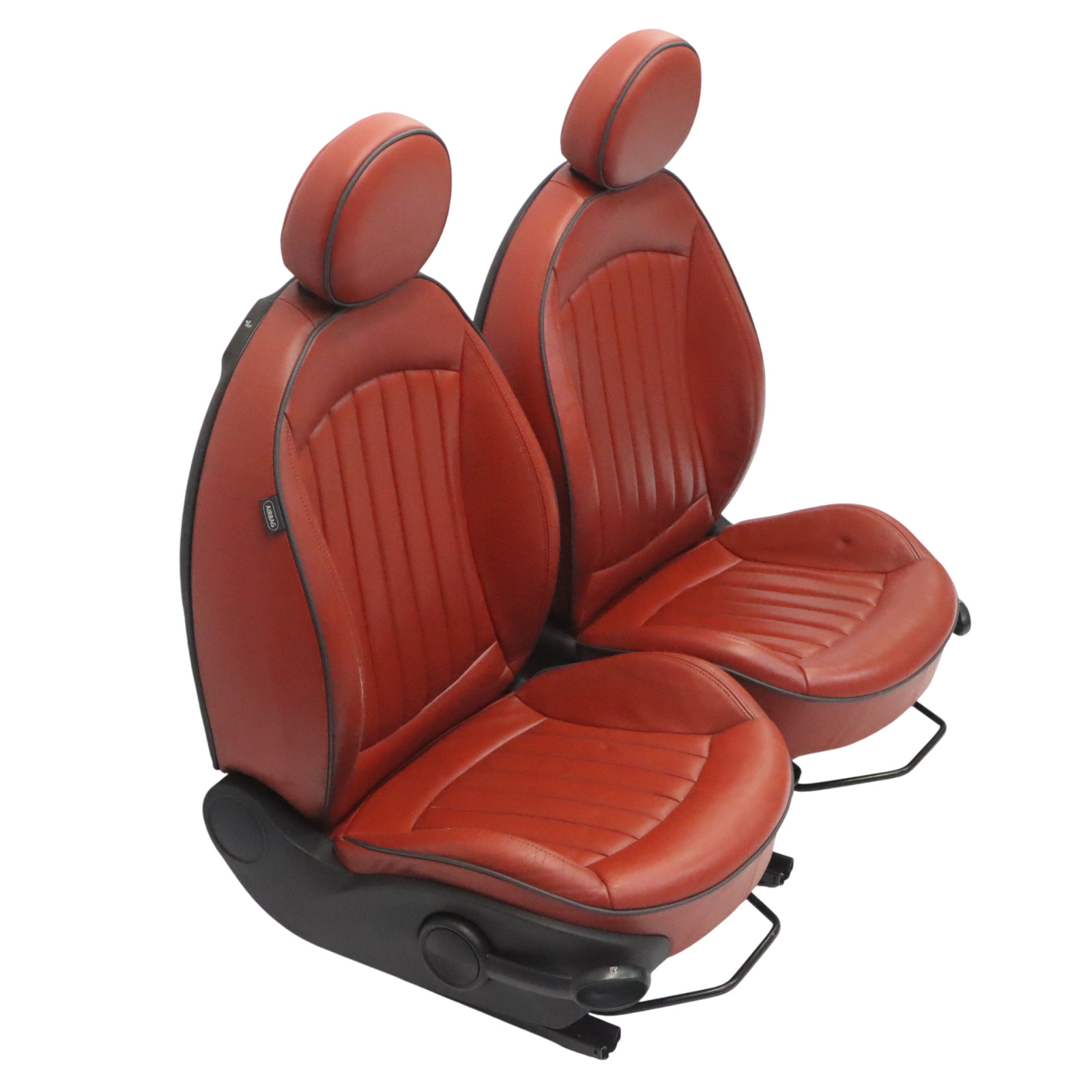 Mini R56 Sport Heizung Voll Leder Innensitze Sitz Sitze Rot Vorne Hinten