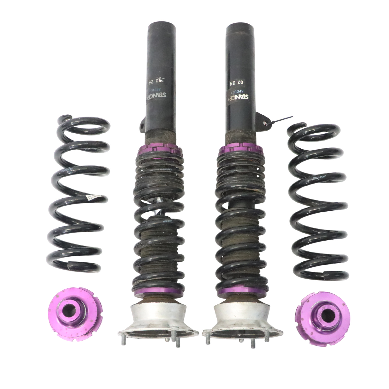 Spring Strut BMW E87 Stance+ Front Left Right Suspension Shock Absorber Set