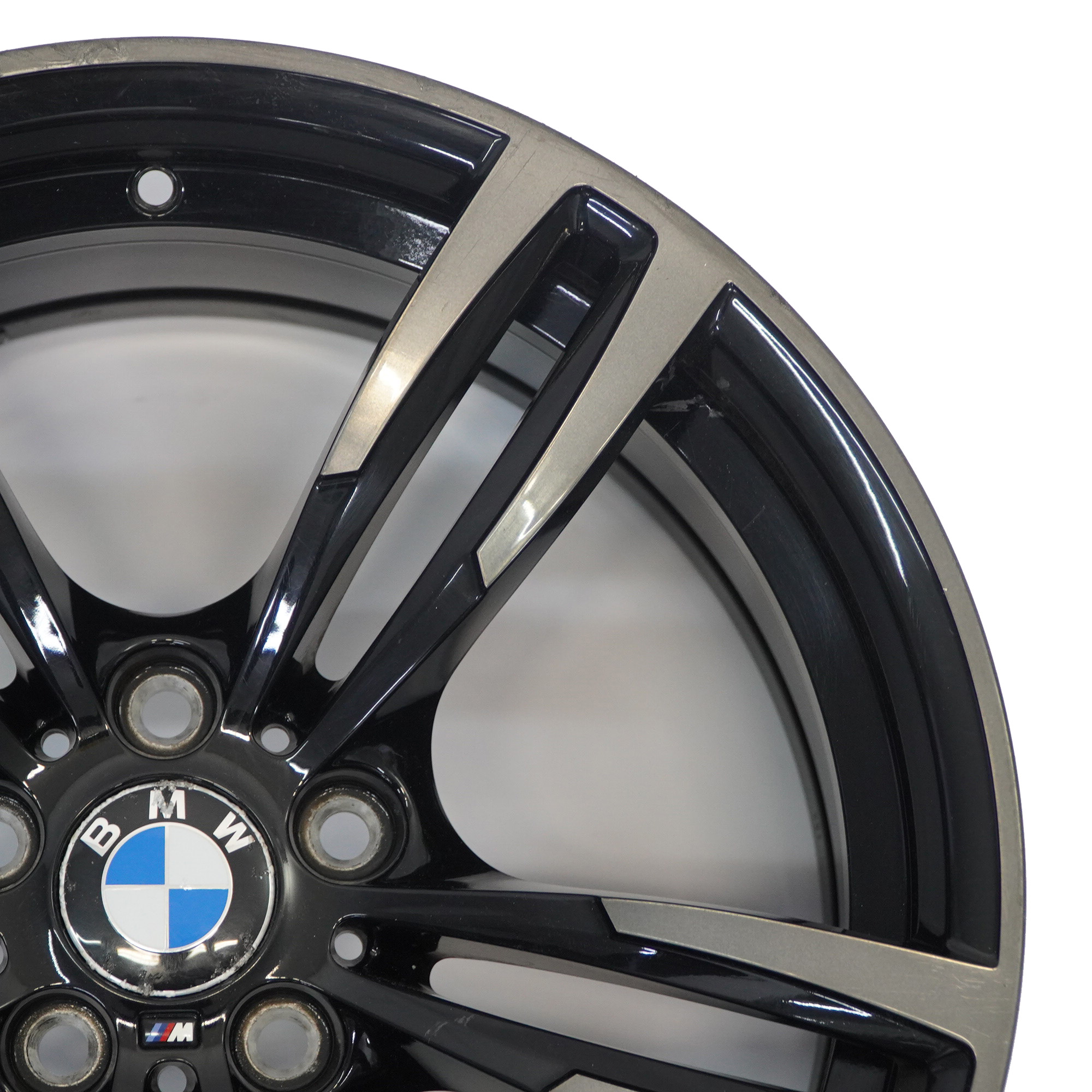 BMW F80 M3 F82 M4 Ferric Grey Front Wheel Alloy Rim 19" 9J M Double Spoke 437