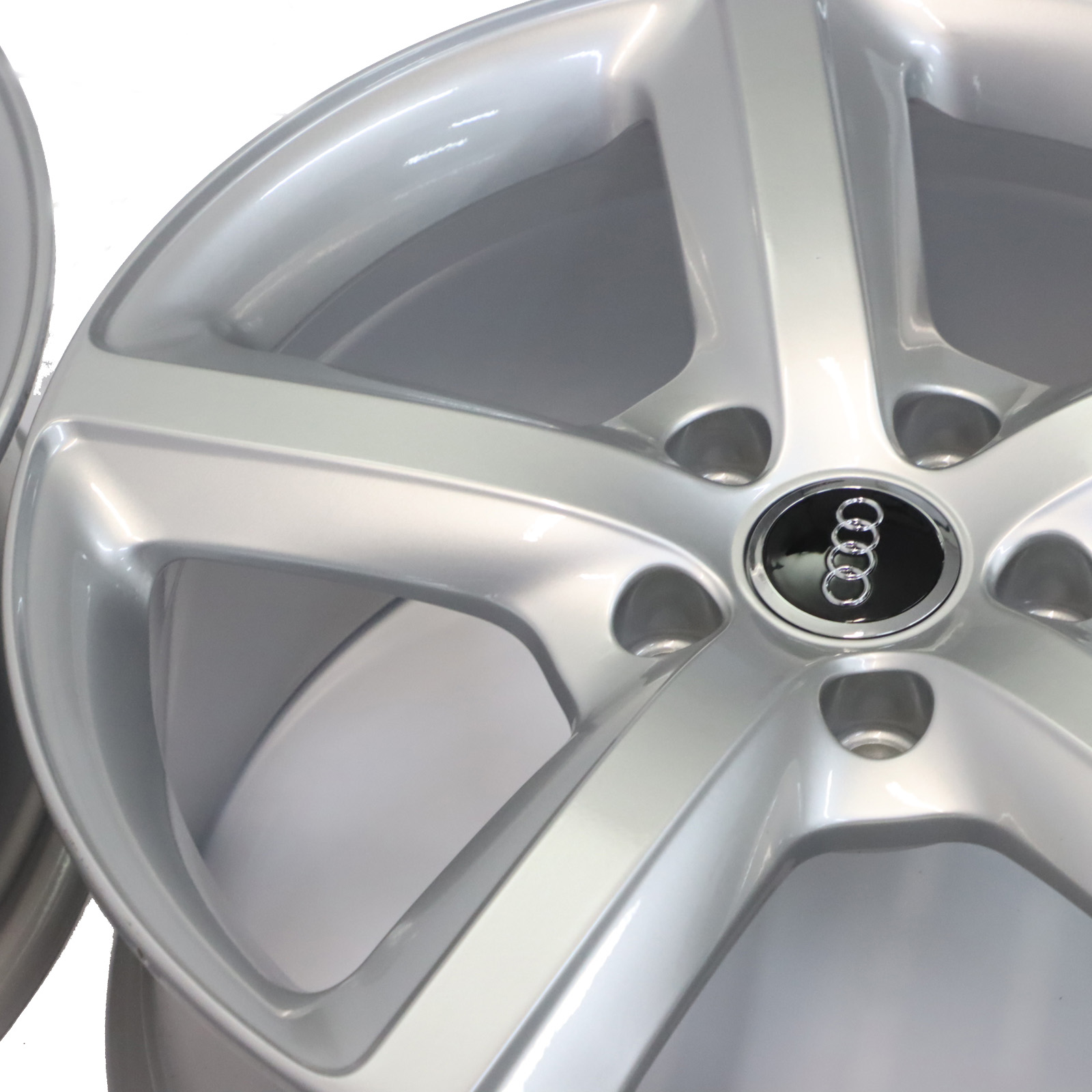 Audi Q7 4L Silver Wheel Alloy Rims Set 20" 9J ET:60 Star Spoke 4L0601025H