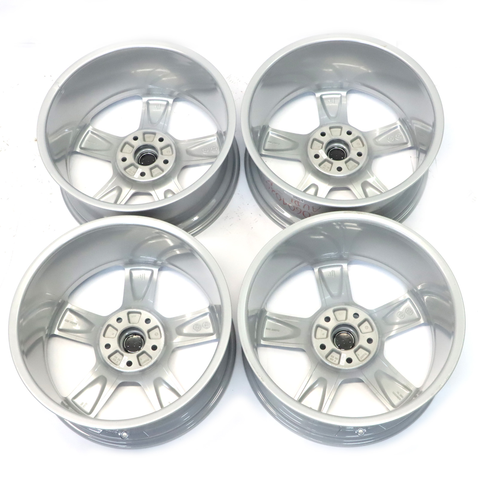 Audi Q7 4L Silver Wheel Alloy Rims Set 20" 9J ET:60 Star Spoke 4L0601025H