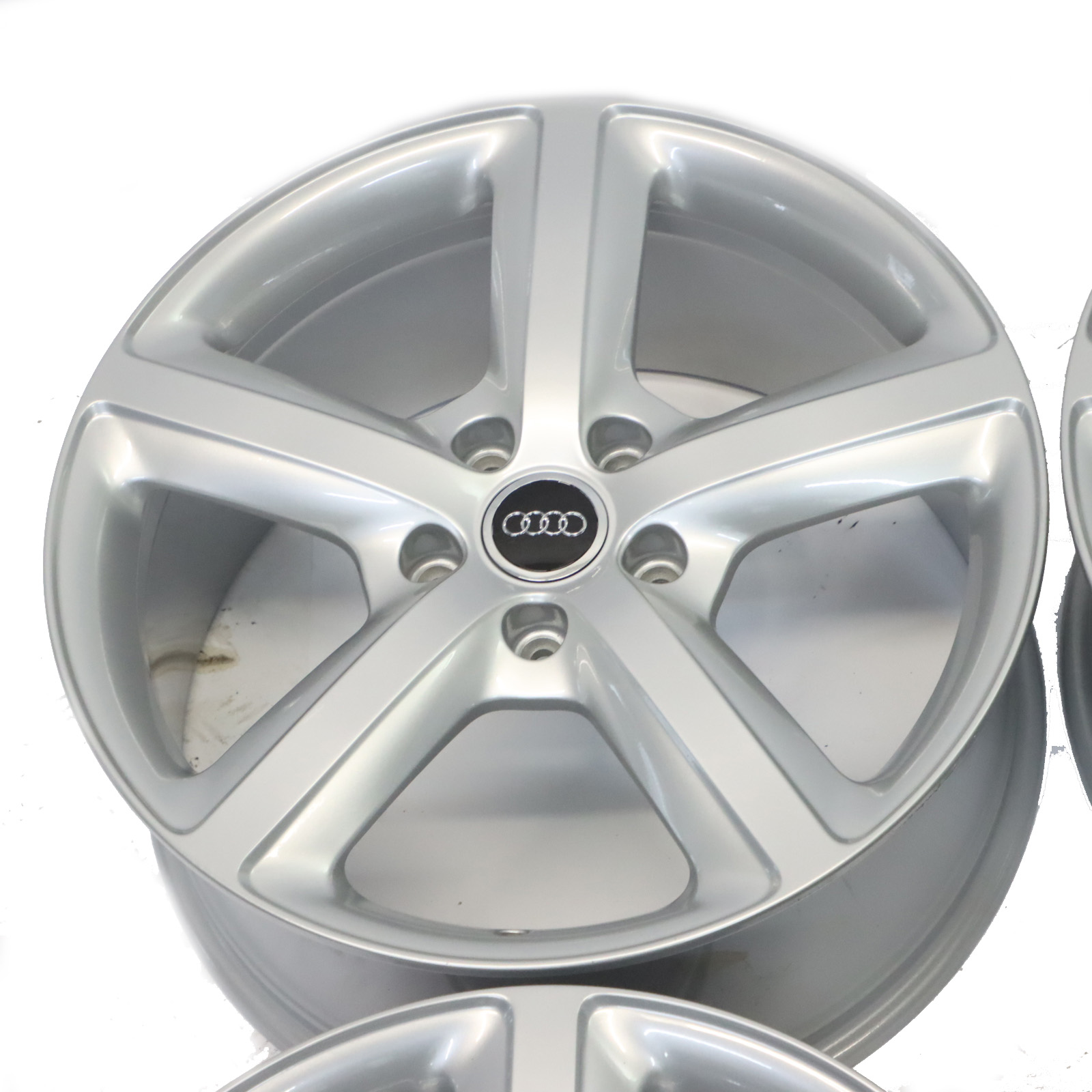 Audi Q7 4L Silver Wheel Alloy Rims Set 20" 9J ET:60 Star Spoke 4L0601025H