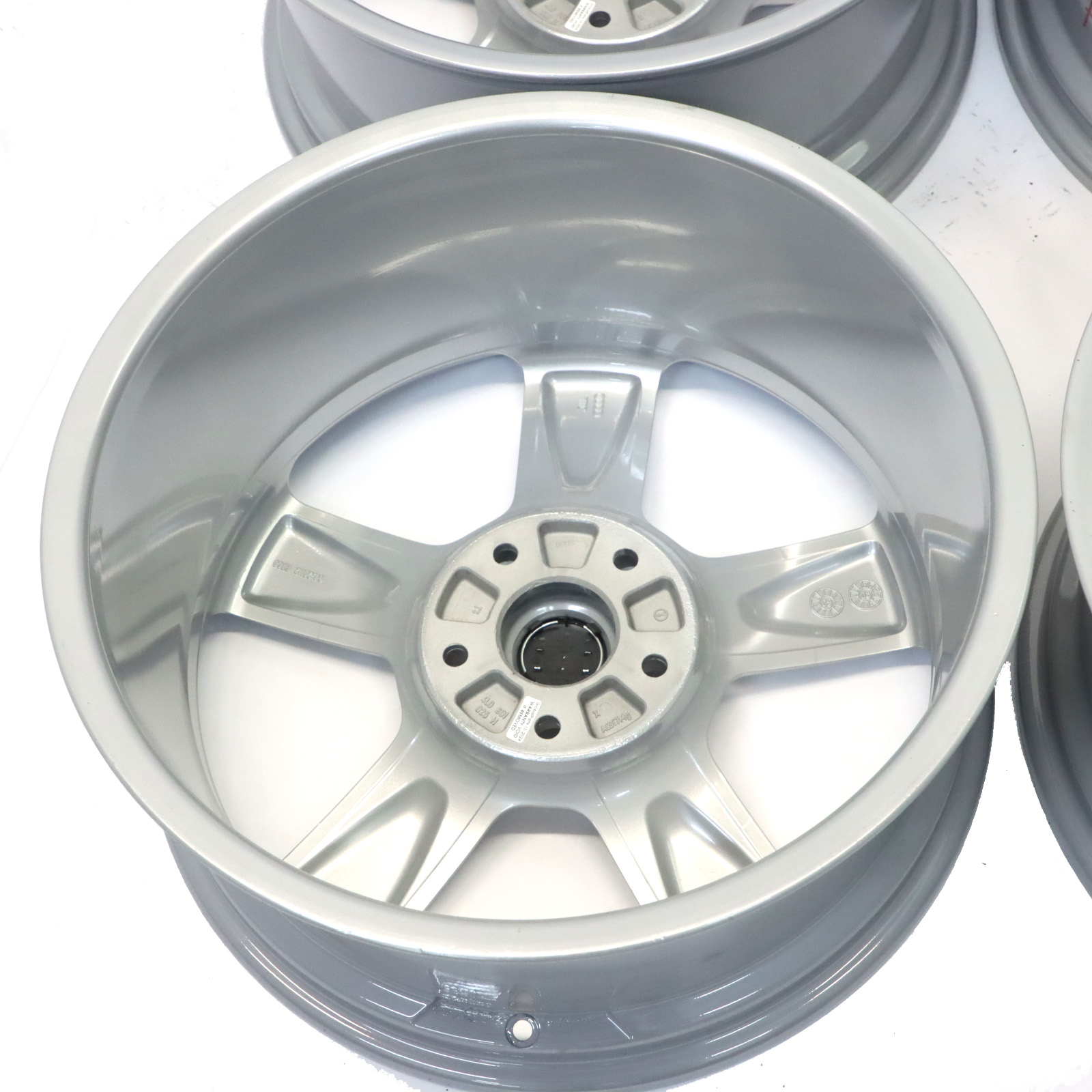 Audi Q7 4L Silver Wheel Alloy Rims Set 20" 9J ET:60 Star Spoke 4L0601025H