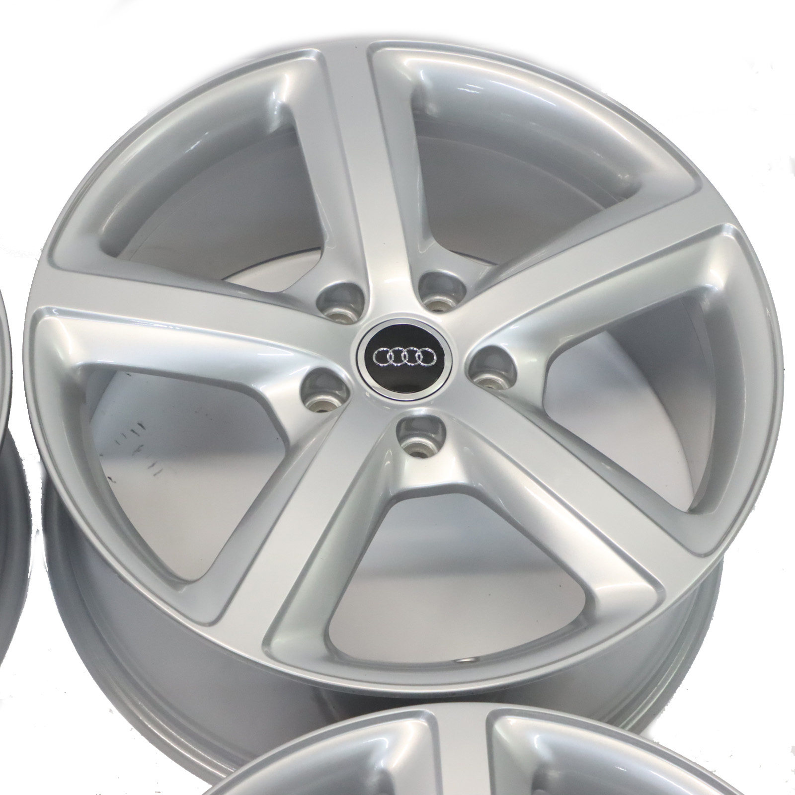 Audi Q7 4L Silver Wheel Alloy Rims Set 20" 9J ET:60 Star Spoke 4L0601025H