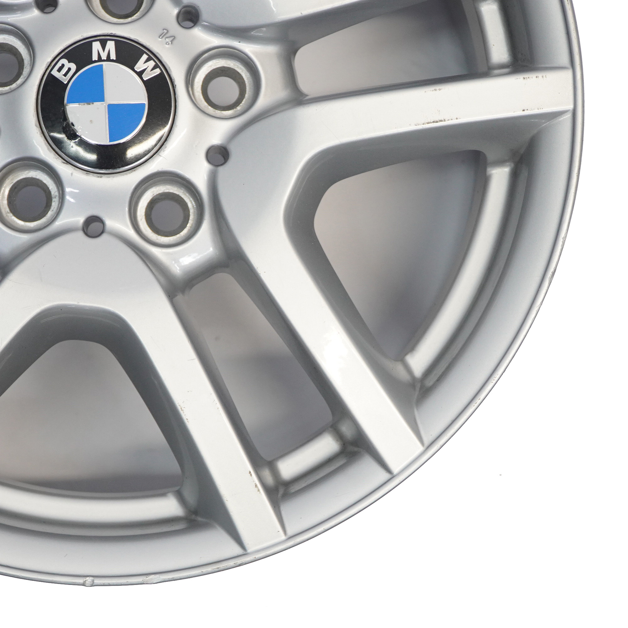 BMW X5 E53 Silver Light Alloy Wheel Rim V spoke 130 17" 7,5J ET:40 6761929