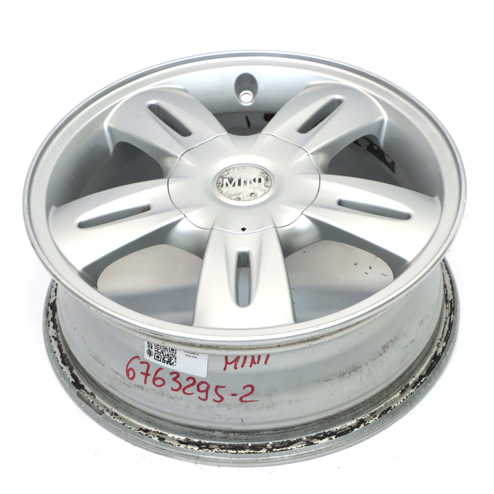 Mini Cooper One R50 Silber Alu Felge 15" 5,5J ET:45 5 Star Rocket 93