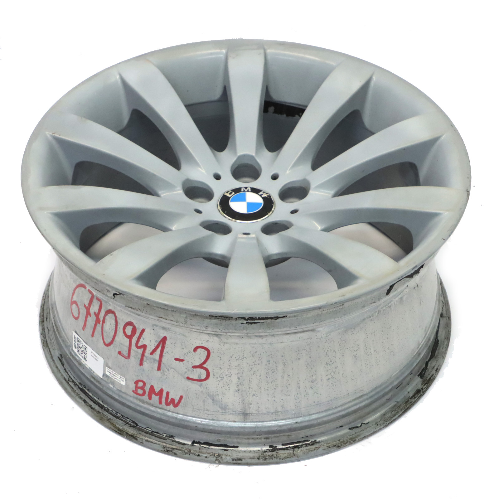 BMW E63 E64 Silver Light Alloy Wheel Rim 19" Star Spoke 218 8,5J ET:14 6770941