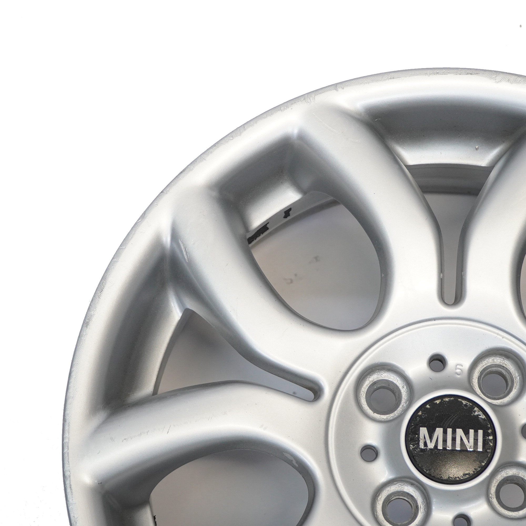 Mini Cooper One R50 R55 R56 R57 Jante Alliage Argent 17" 7J Flame Spoke 97