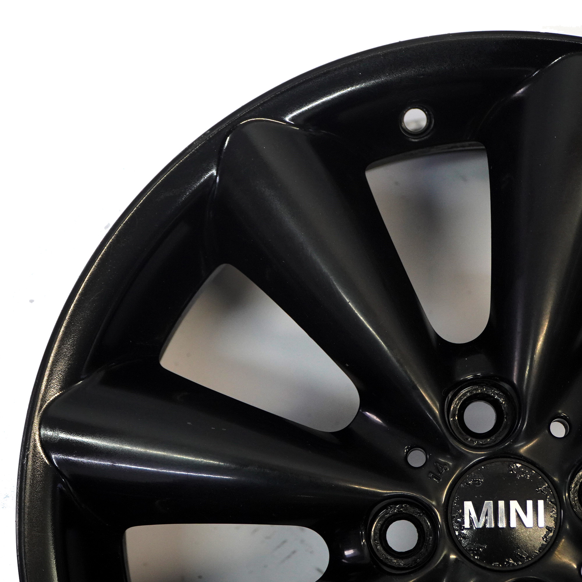 Mini Cooper R55 R56 R57 R58 Black Wheel Alloy Rim 17" 7J ET:48 Conical Spoke