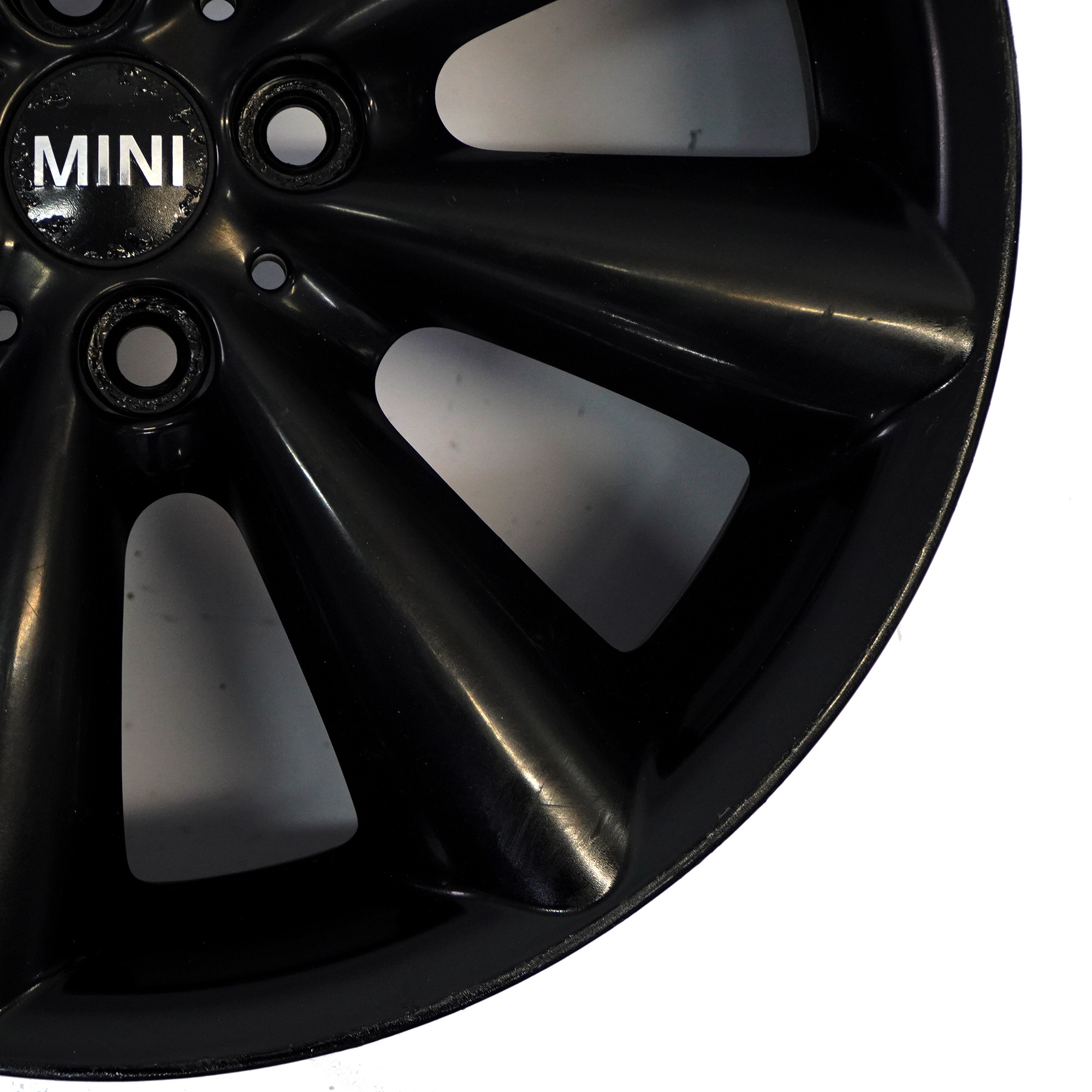 Mini Cooper R55 R56 R57 R58 Black Wheel Alloy Rim 17" 7J ET:48 Conical Spoke