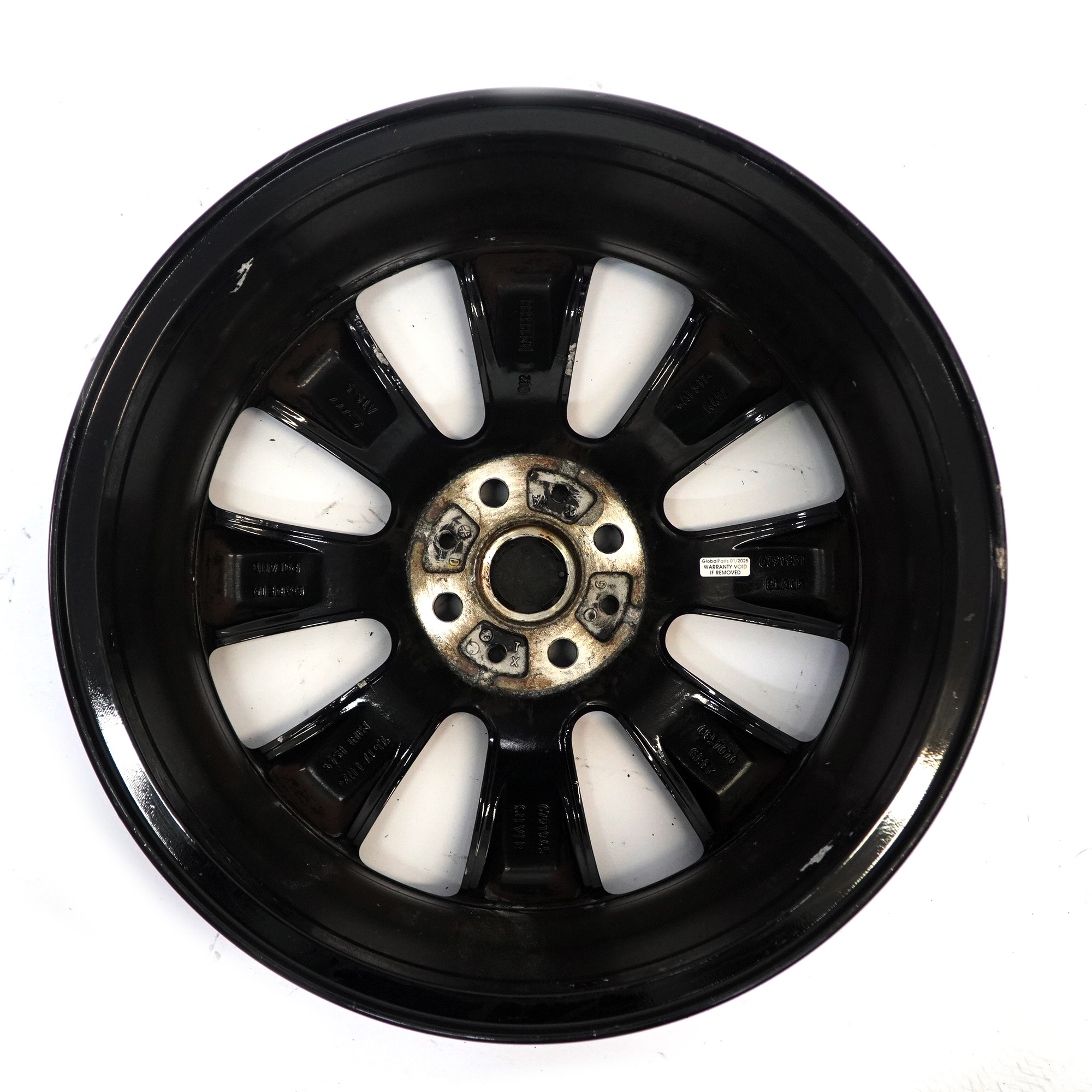 Mini Cooper R55 R56 R57 R58 Black Wheel Alloy Rim 17" 7J ET:48 Conical Spoke