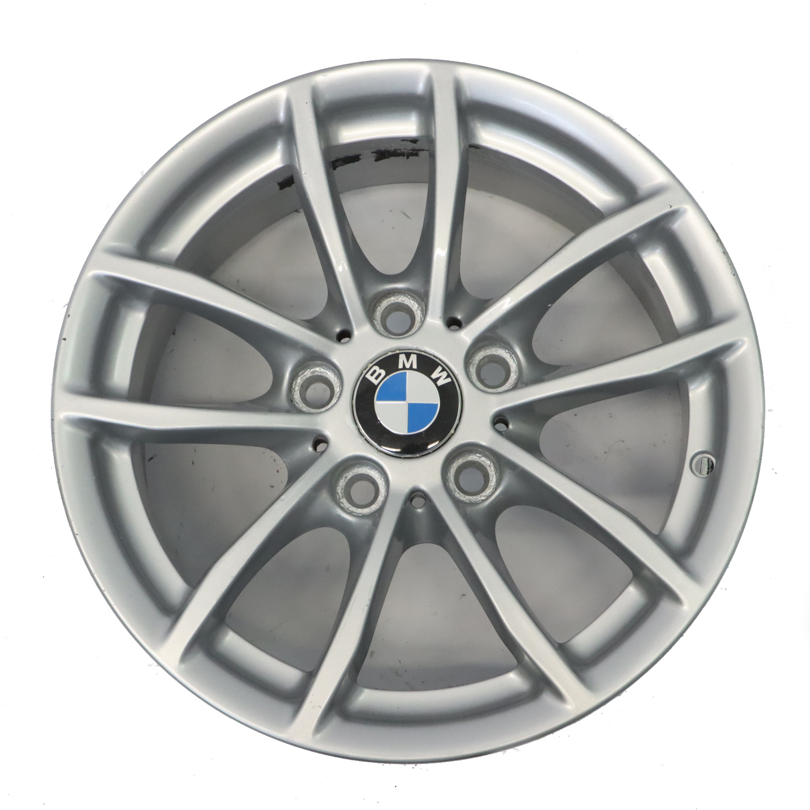 BMW F20 F21 F22 F23 Silver Wheel Alloy Rim 16" 7J ET:40 6796202 V-Spoke 378