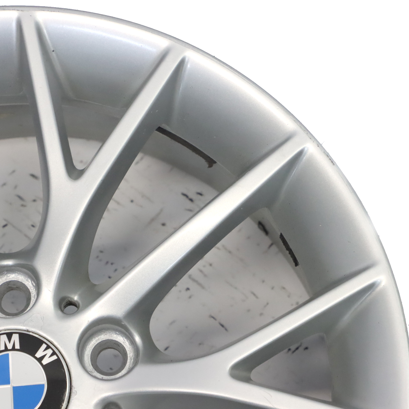 BMW F20 F21 F22 Silberne Leicht metall felge 17" 7J ET:40 Y-Speiche 380 6796205