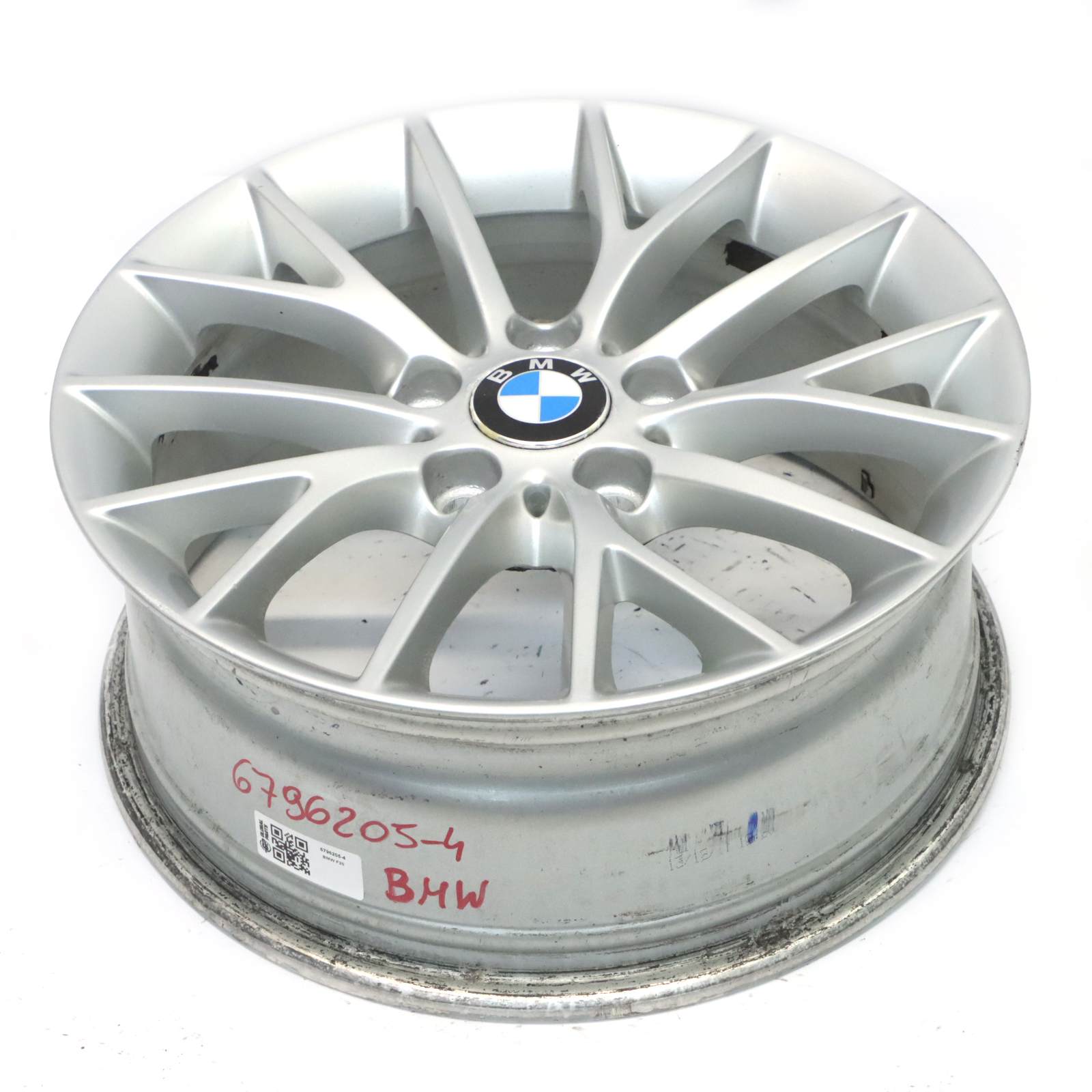 BMW F20 F21 F22 Silberne Leicht metall felge 17" 7J ET:40 Y-Speiche 380 6796205