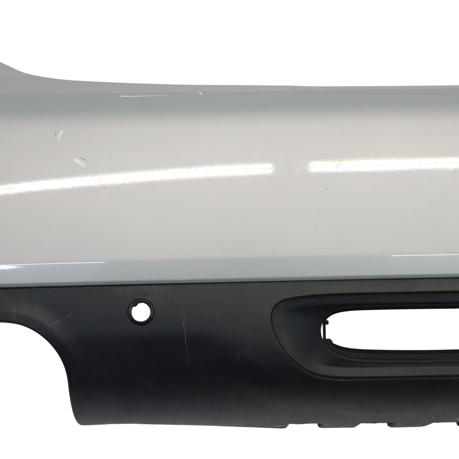 Mini F55 Rear Bumper Trim Panel Cover White Silver Metallic - A62