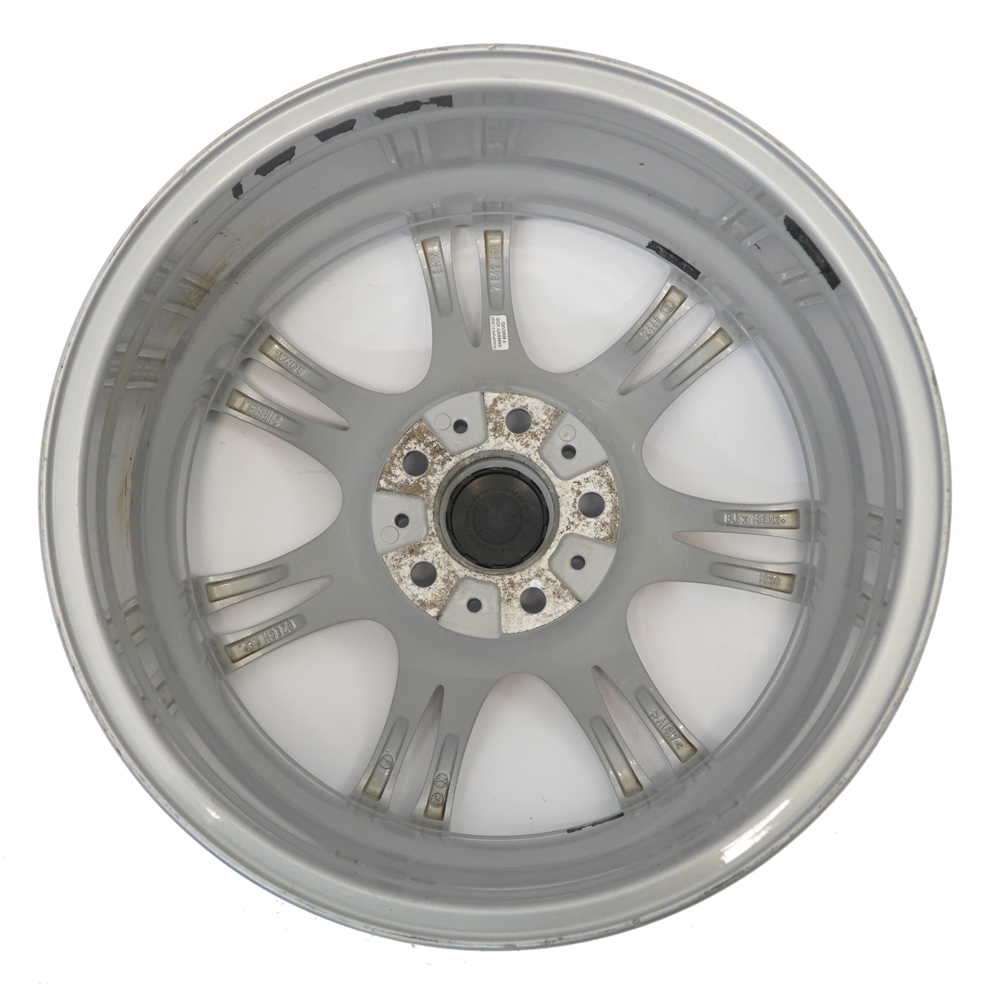 BMW 5 6 F10 F11 F12 Argent Jante Alliage Roue M Rayons Doubles 350 8J 18"