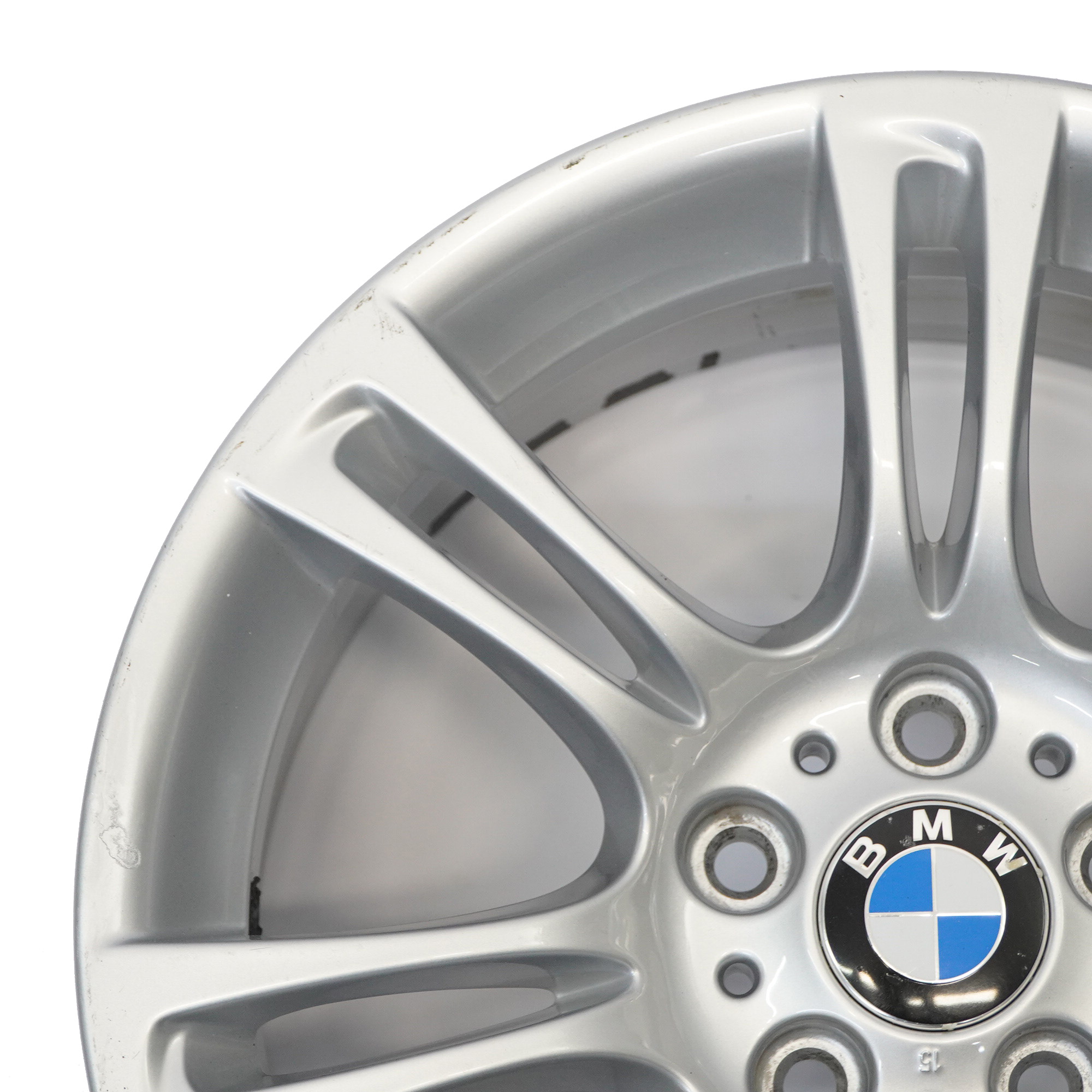 BMW 5 6 F10 F11 F12 Argent Jante Alliage Roue M Rayons Doubles 350 8J 18"