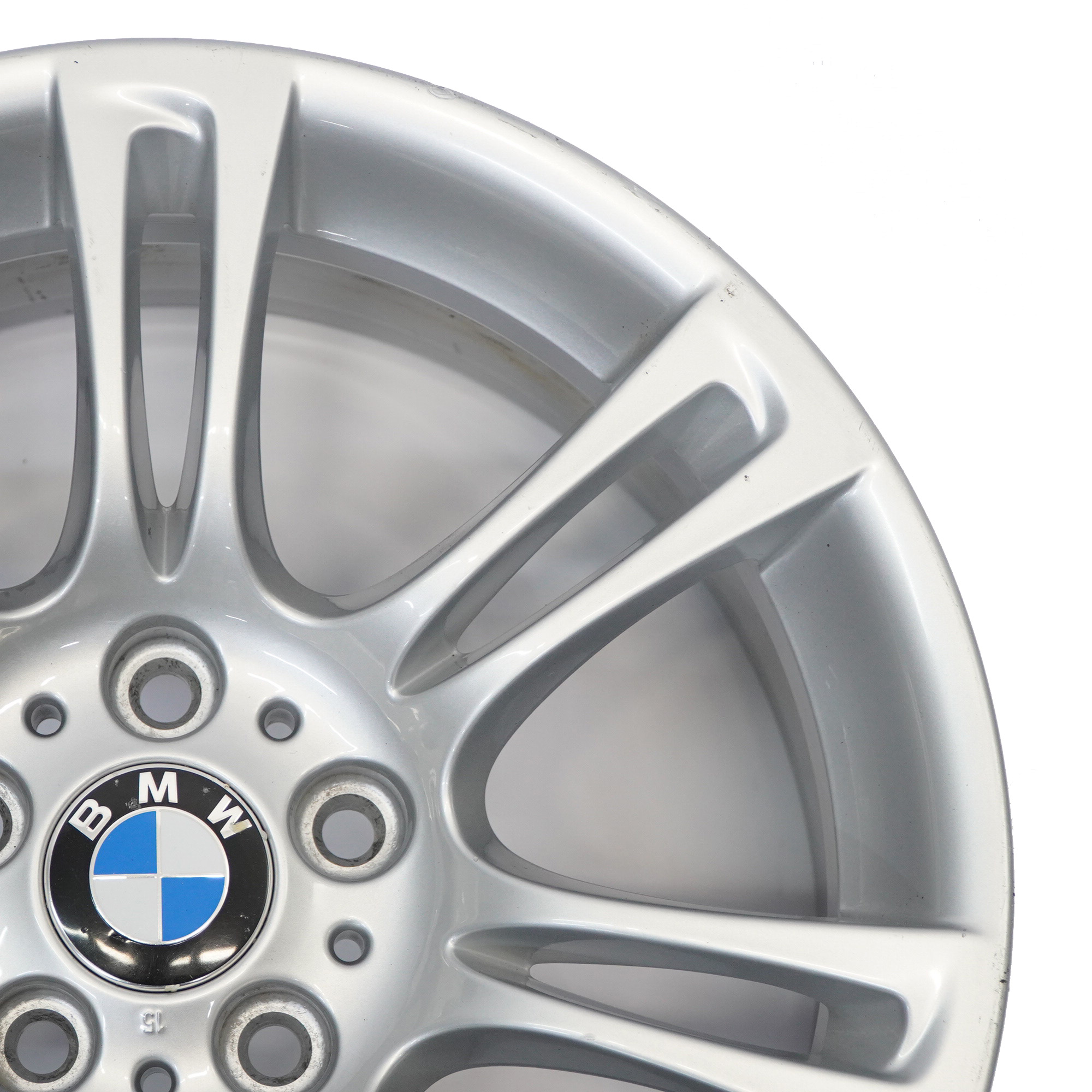 BMW 5 6 F10 F11 F12 Argent Jante Alliage Roue M Rayons Doubles 350 8J 18"