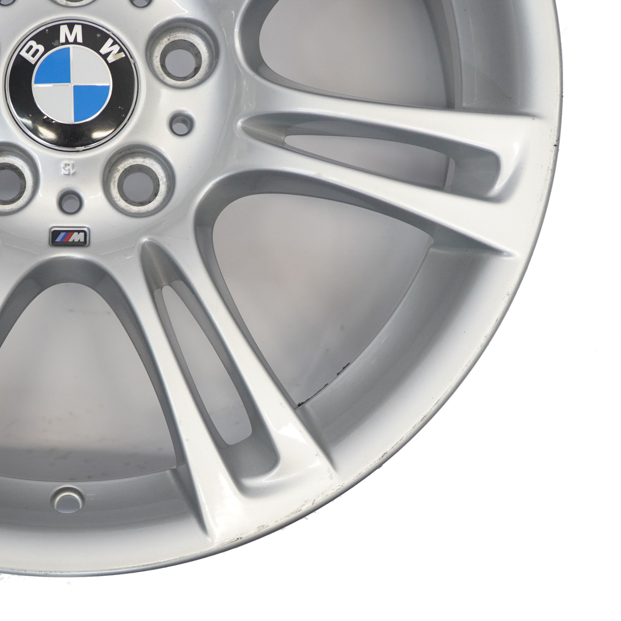 BMW 5 6 F10 F11 F12 Argent Jante Alliage Roue M Rayons Doubles 350 8J 18"