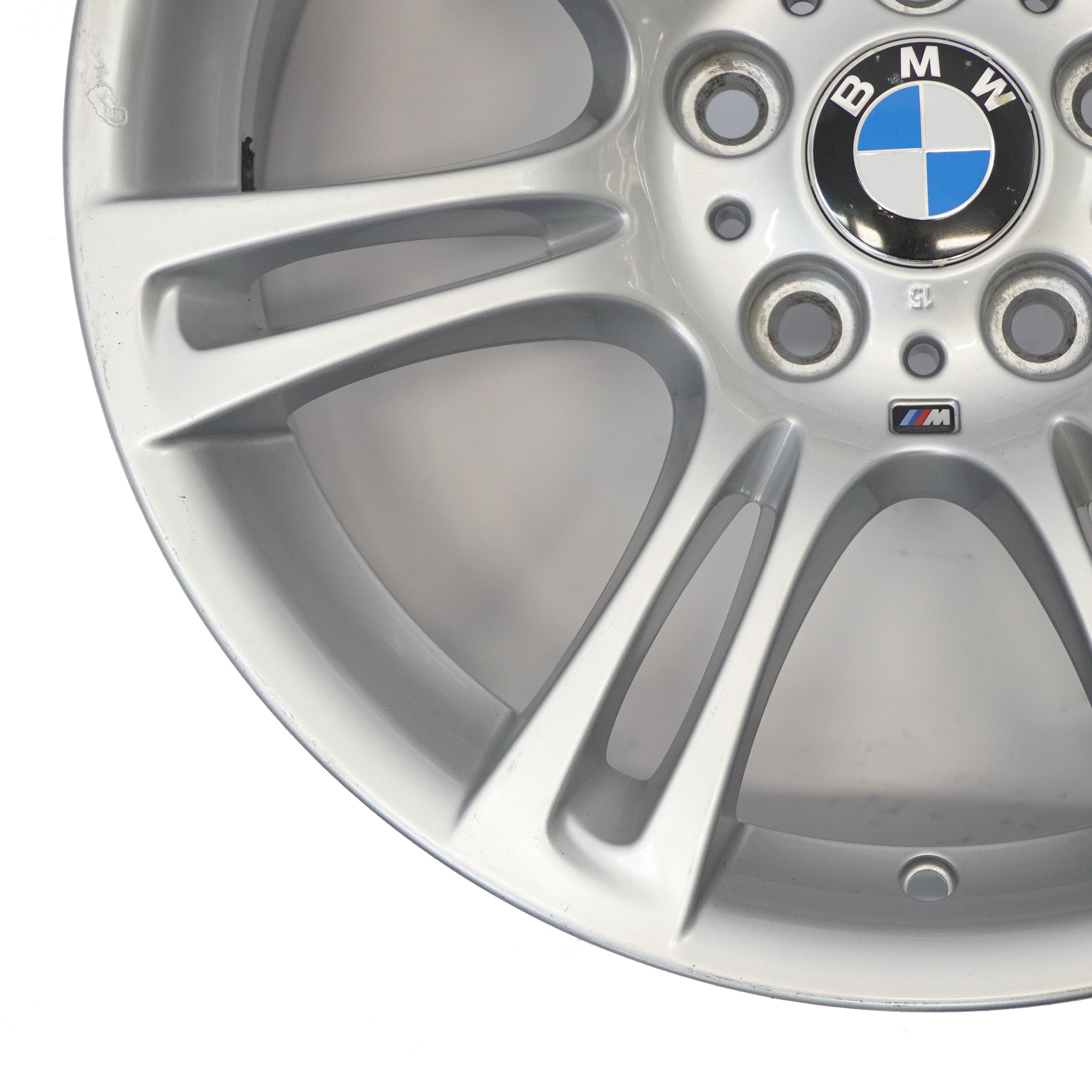 BMW 5 6 F10 F11 F12 Argent Jante Alliage Roue M Rayons Doubles 350 8J 18"