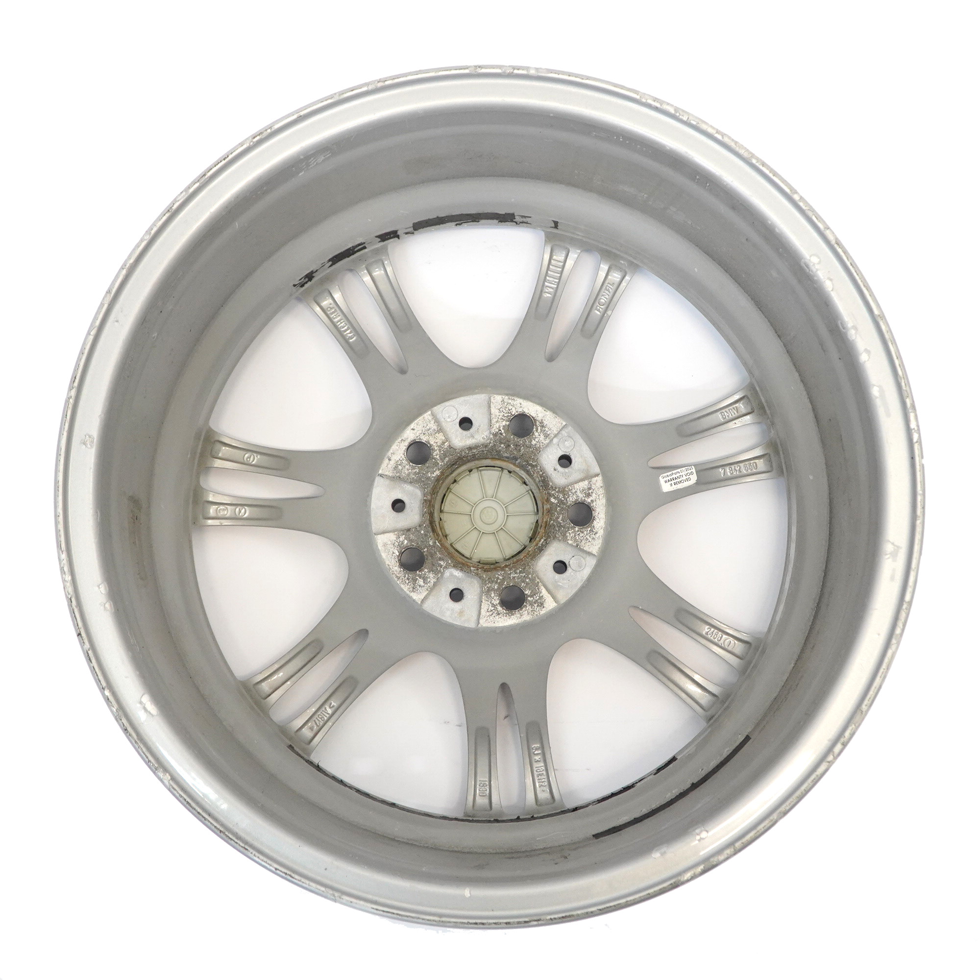 BMW 5 6 F10 F11 F12 Argent Jante Alliage Roue M Rayons Doubles 350 8J 18"