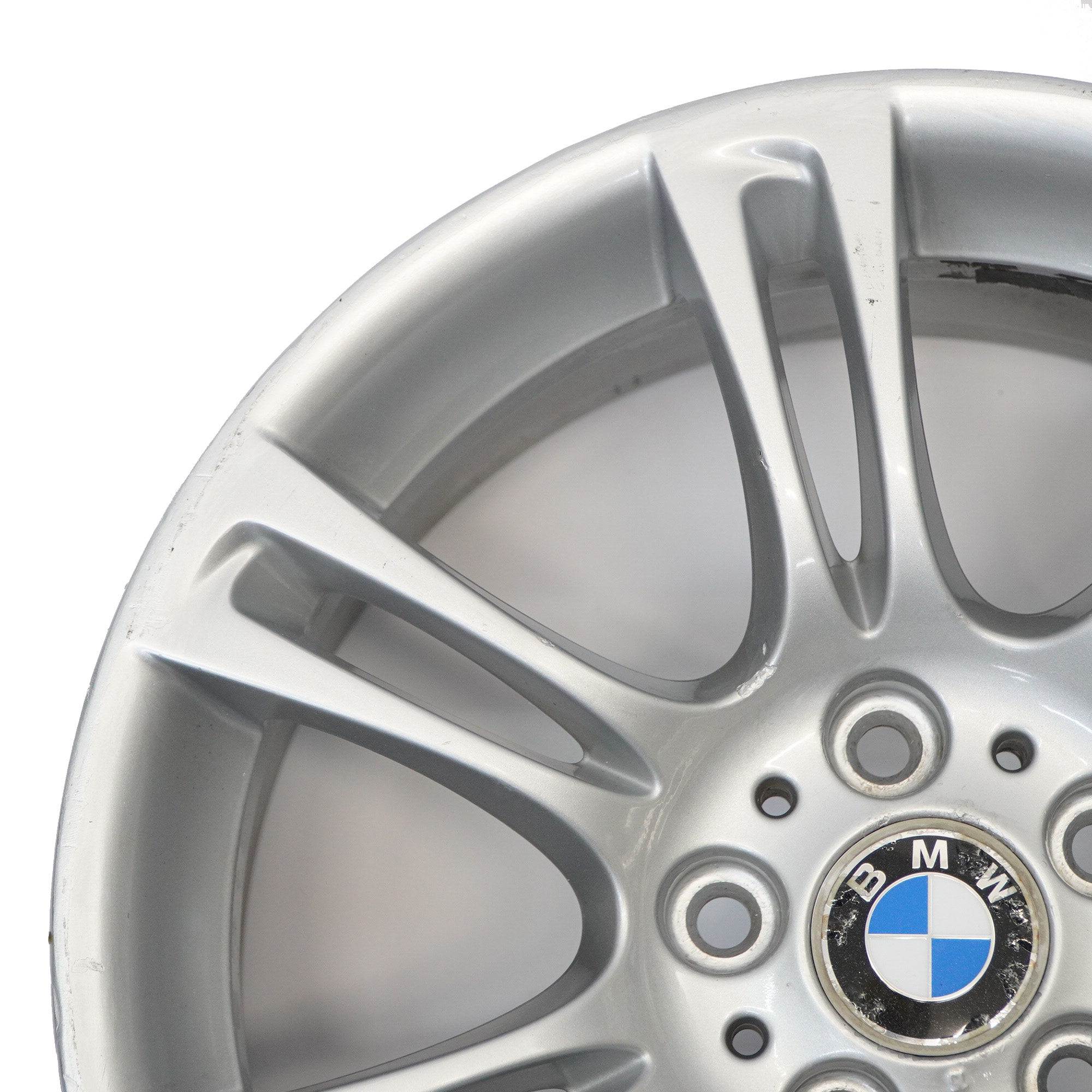 BMW 5 6 F10 F11 F12 Argent Jante Alliage Roue M Rayons Doubles 350 8J 18"