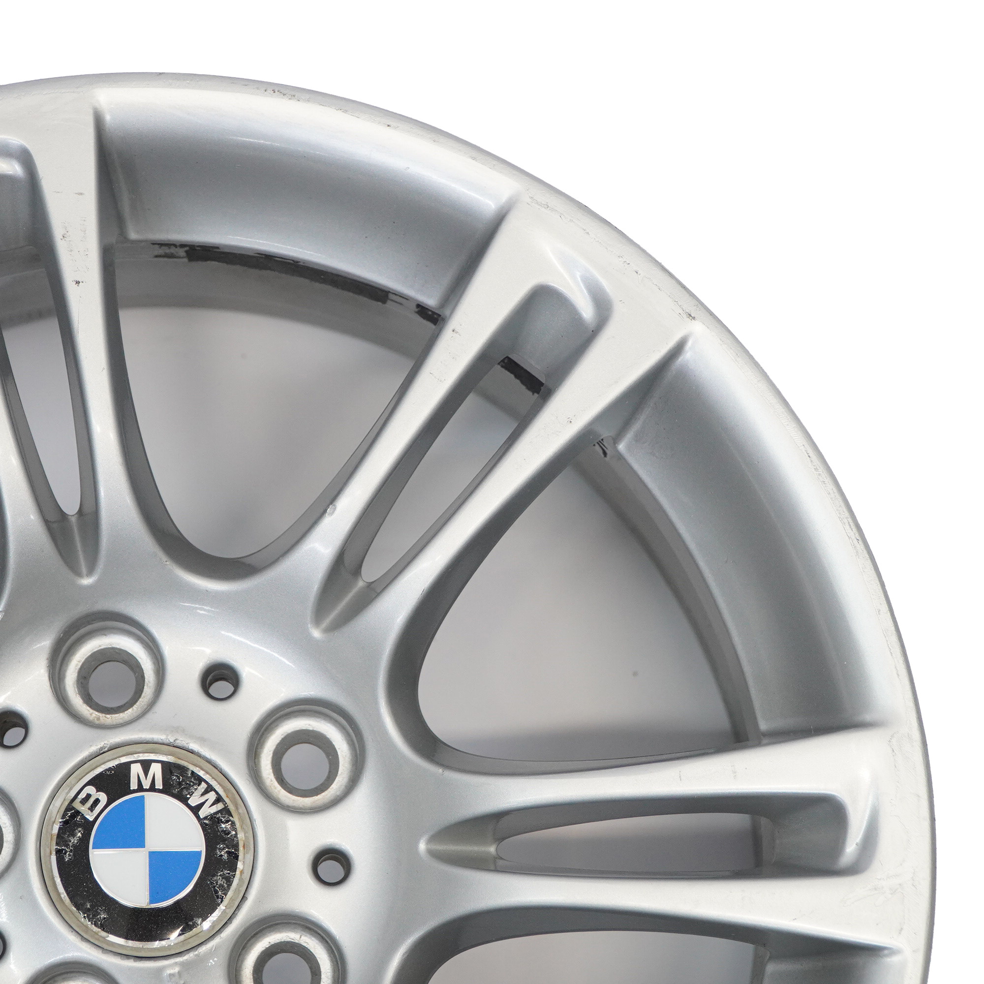 BMW 5 6 F10 F11 F12 Argent Jante Alliage Roue M Rayons Doubles 350 8J 18"