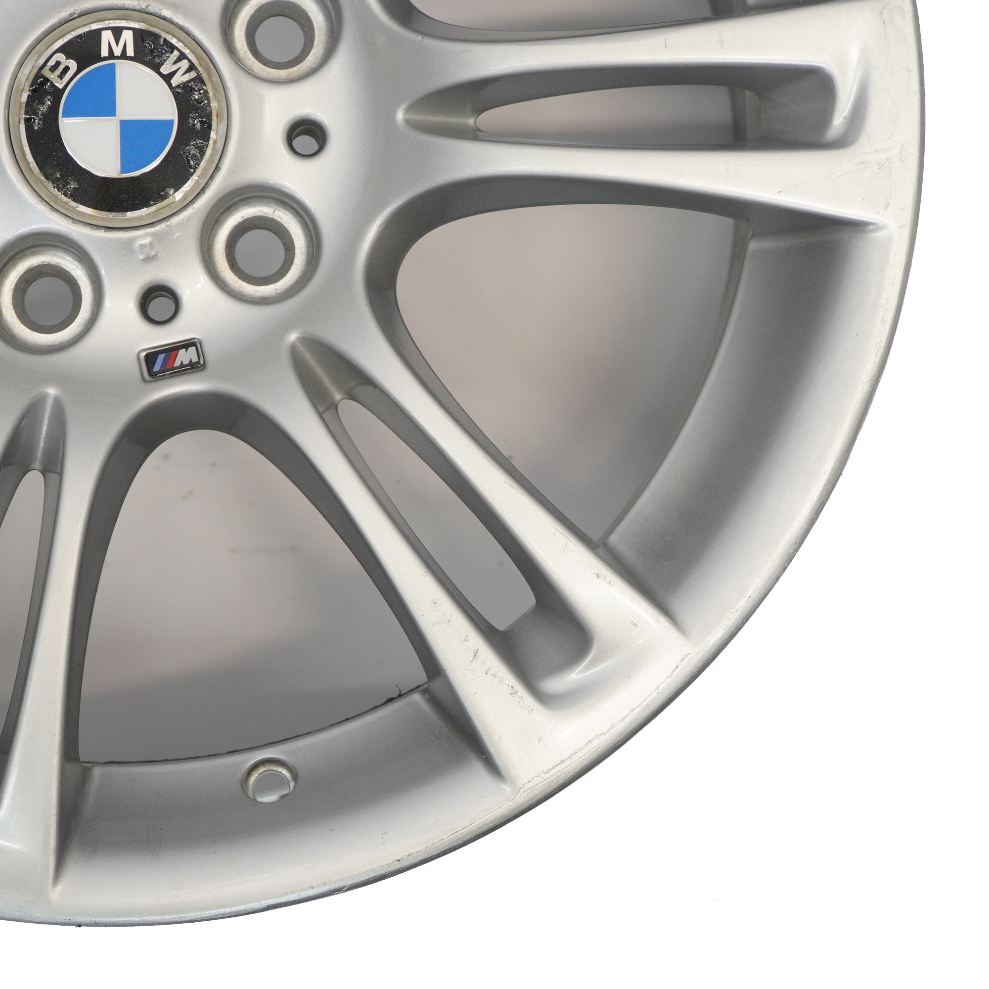 BMW 5 6 F10 F11 F12 Argent Jante Alliage Roue M Rayons Doubles 350 8J 18"