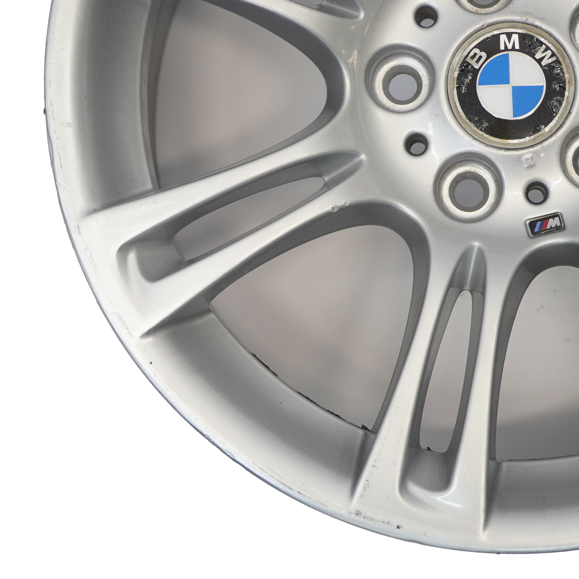 BMW 5 6 F10 F11 F12 Argent Jante Alliage Roue M Rayons Doubles 350 8J 18"