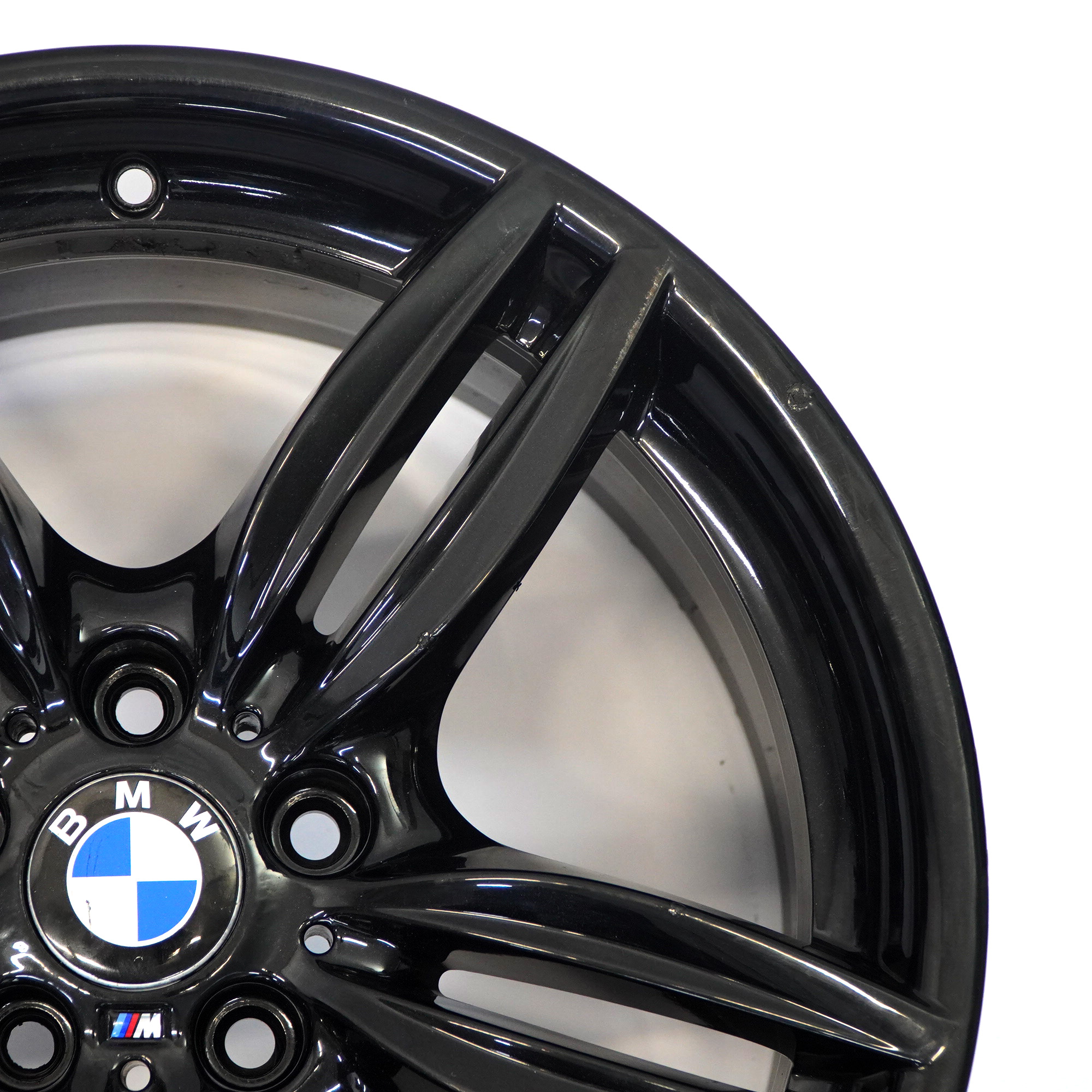 BMW F10 F11 F12 Front Black Alloy Wheel Rim 19" 8,5J M Double Spoke 351 7842652