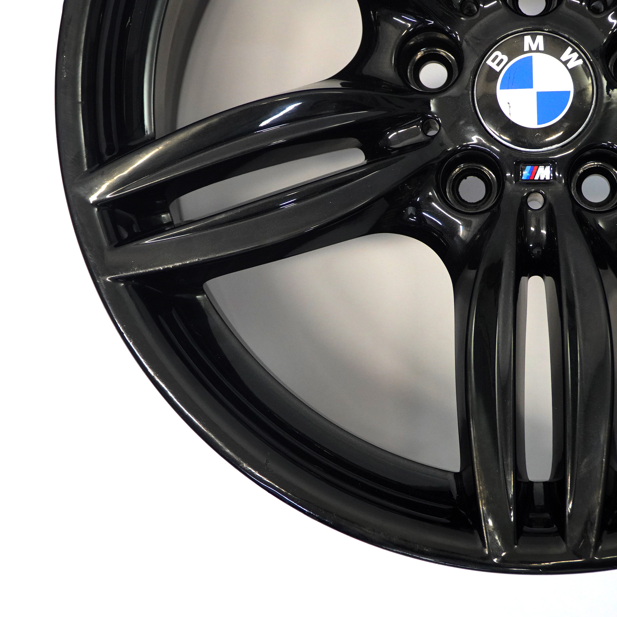 BMW F10 F11 F12 Front Black Alloy Wheel Rim 19" 8,5J M Double Spoke 351 7842652