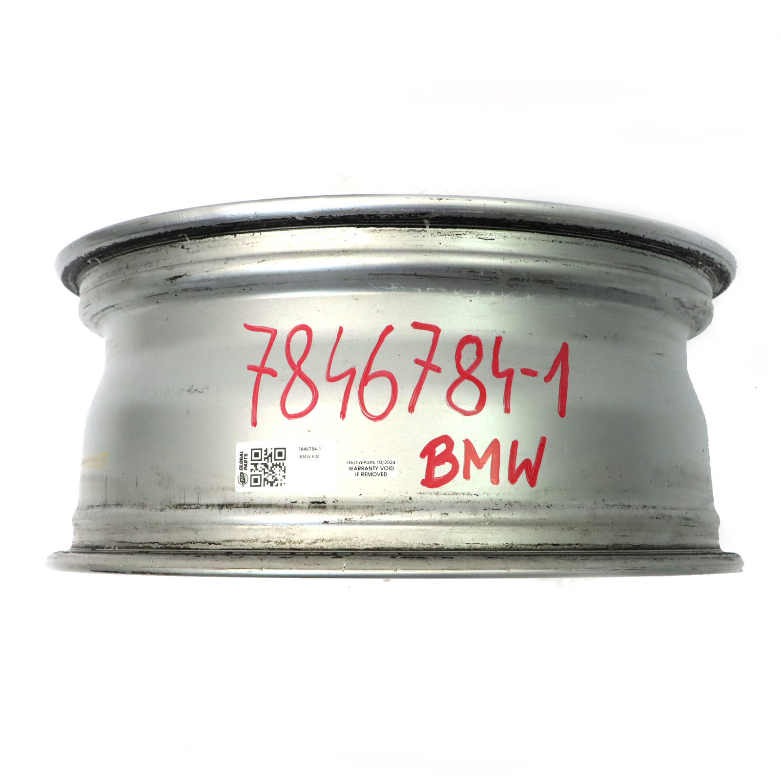 BMW F20 F21 Silberne Leichtmetall felge 18" 7,5J ET:45 M Doppelspeiche 7846784