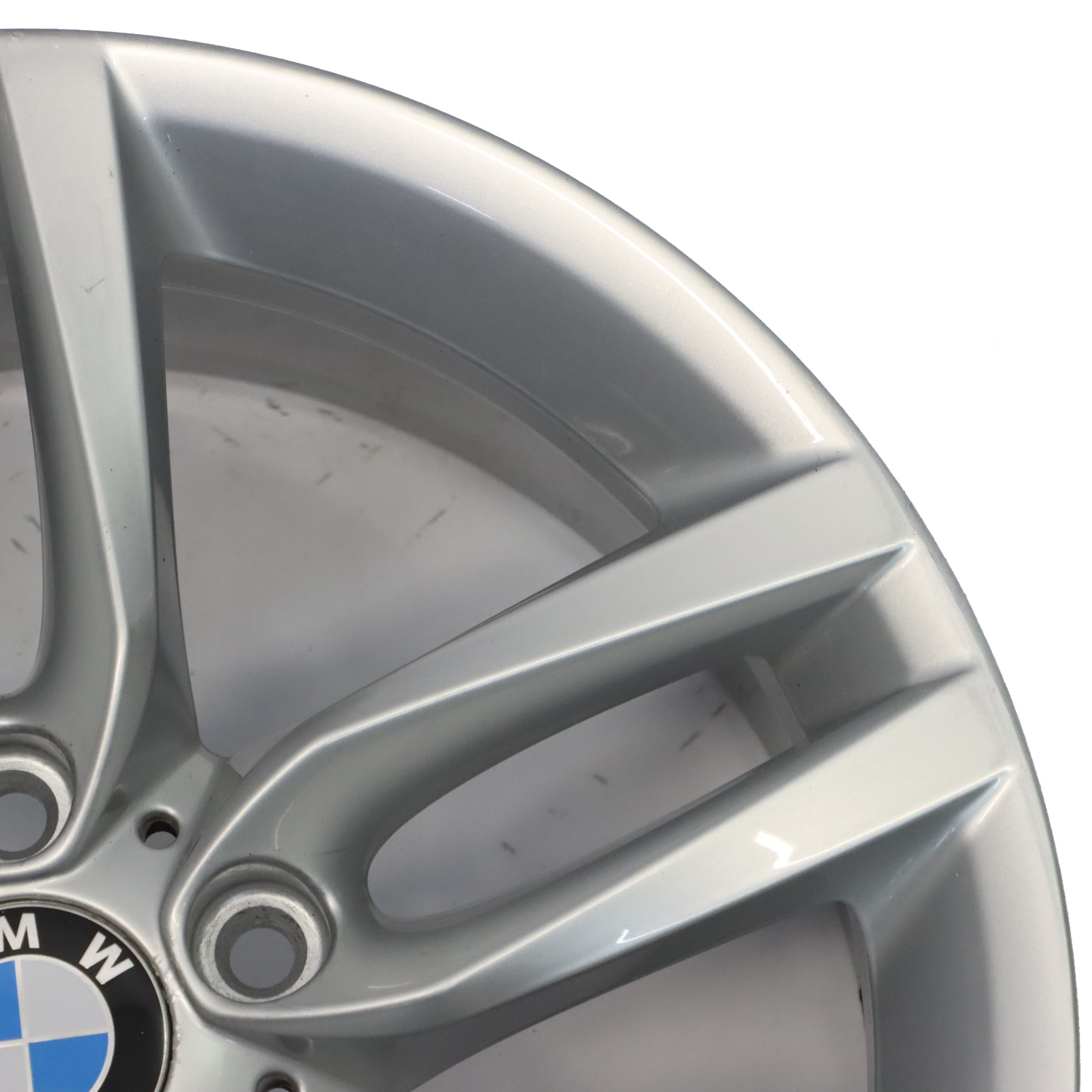 BMW F20 F21 Silberne Leichtmetall felge 18" 7,5J ET:45 M Doppelspeiche 7846784