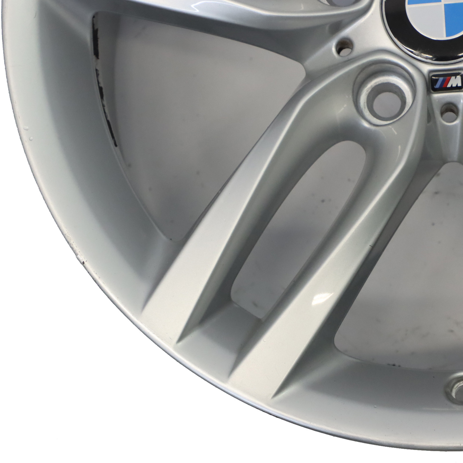 BMW F20 F21 Silberne Leichtmetall felge 18" 7,5J ET:45 M Doppelspeiche 7846784