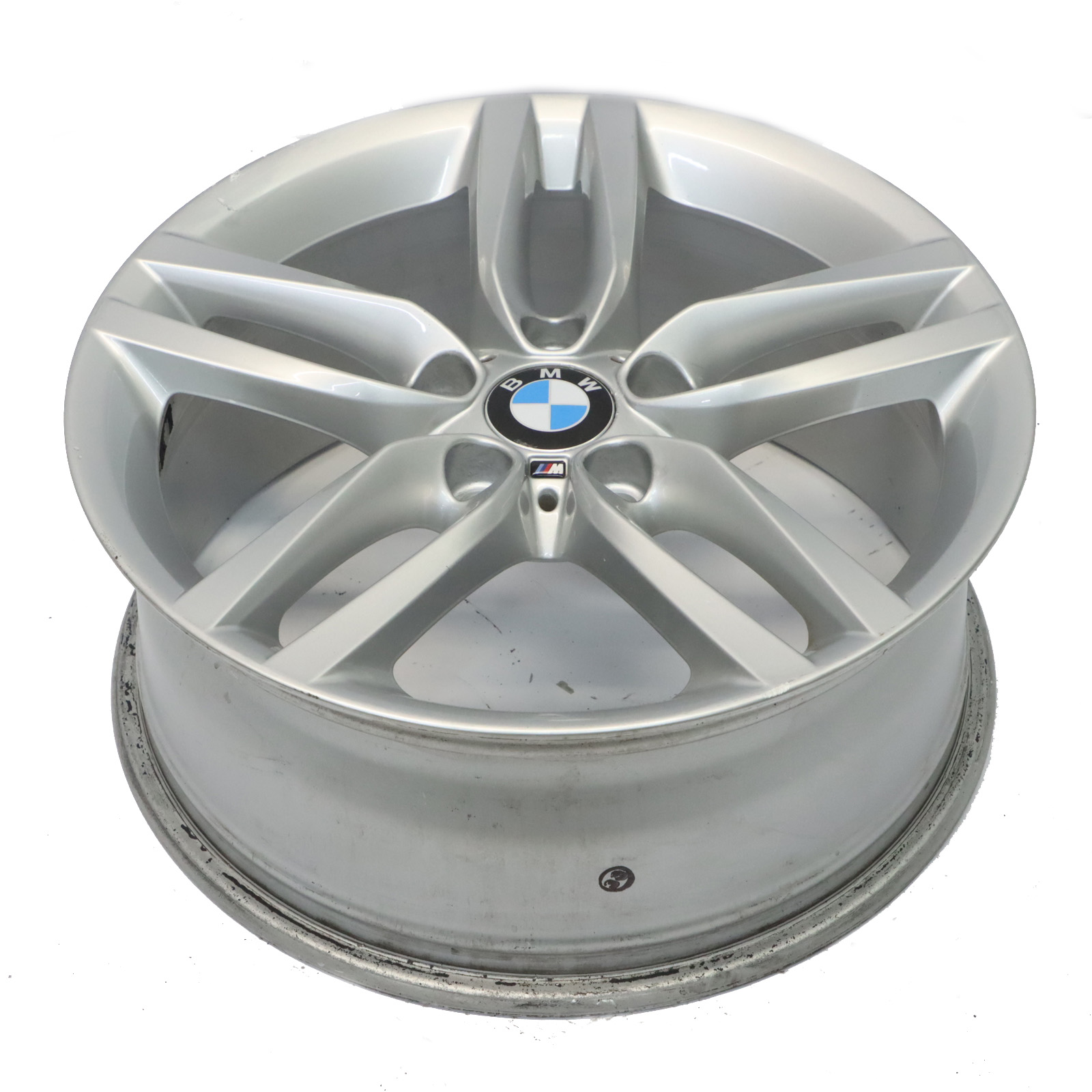 BMW F20 F21 Silberne Leichtmetall felge 18" 7,5J ET:45 M Doppelspeiche 7846784