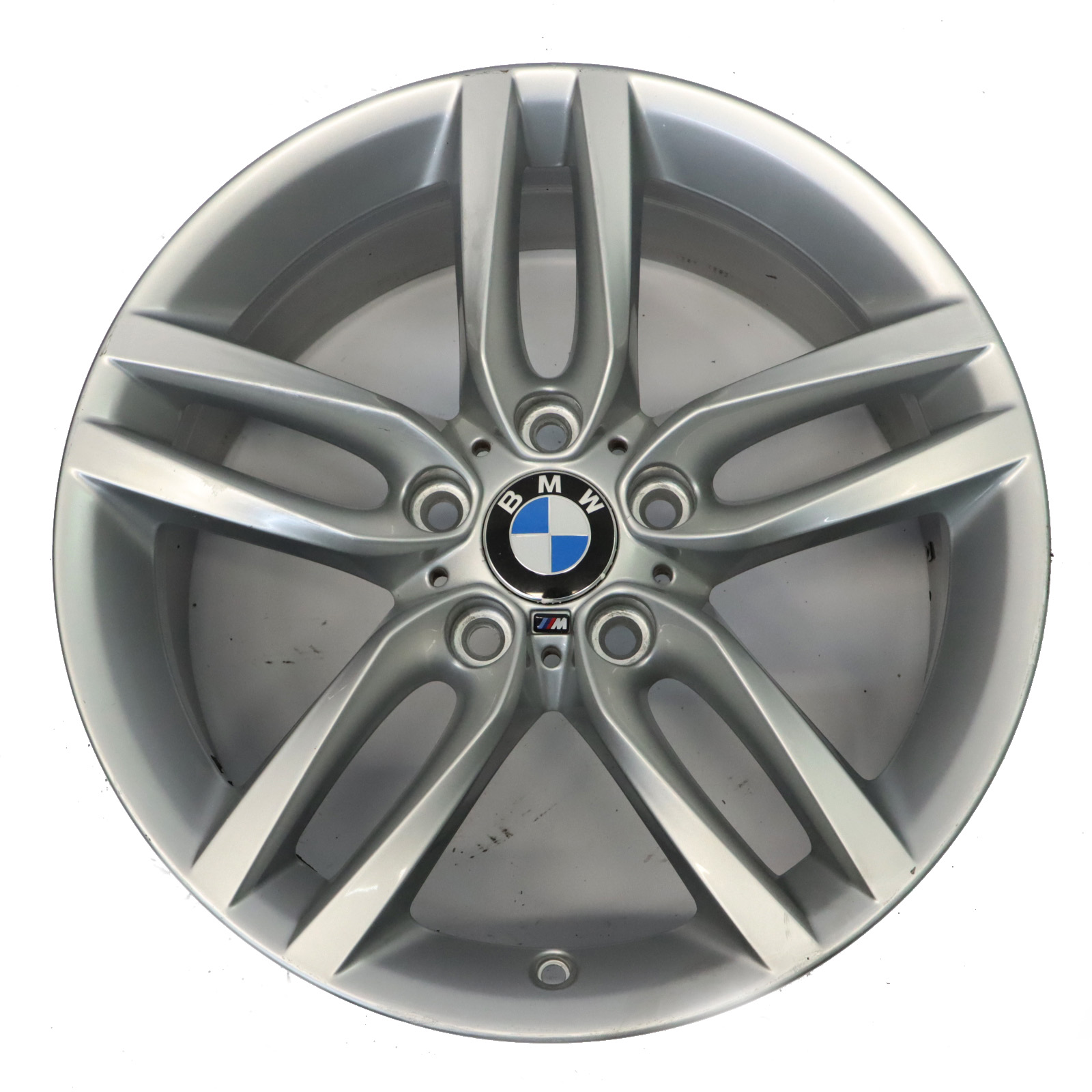 BMW F20 F21 Rear Silver Alloy Wheel Rim 18" ET:52 8J M Double Spoke 461 7846785