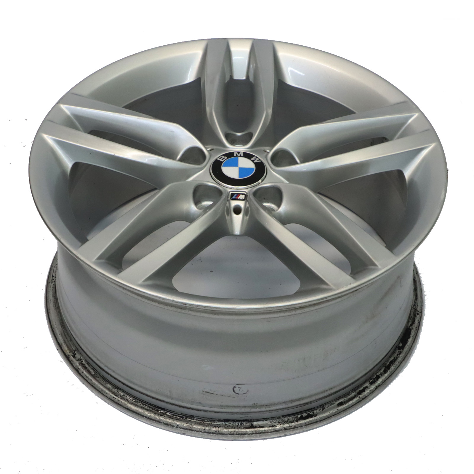 BMW F20 F21 Rear Silver Alloy Wheel Rim 18" ET:52 8J M Double Spoke 461 7846785