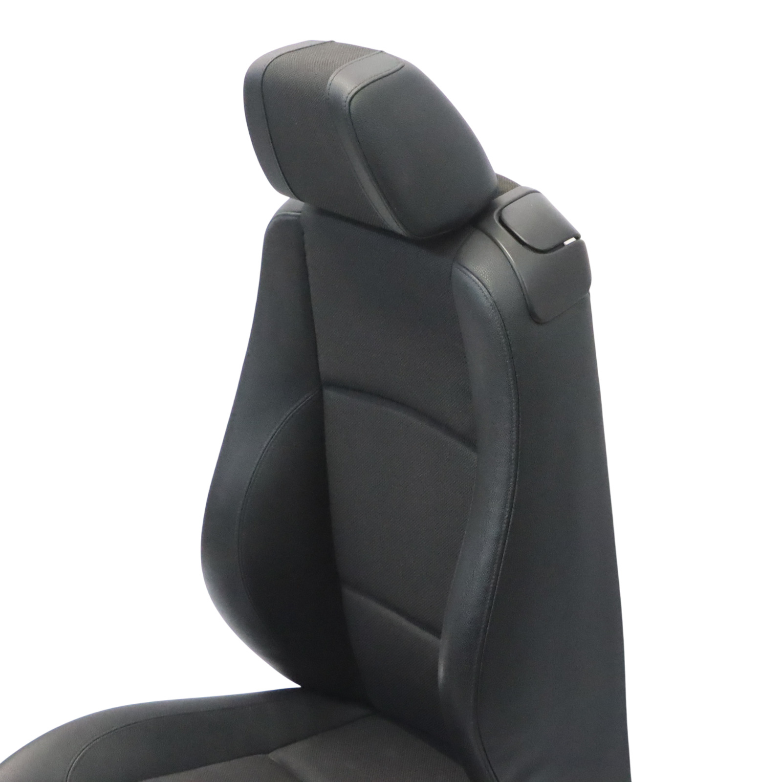 BMW E88 Convertible M Sport Front Left N/S Seat Black Cloth/Imitation Leather 