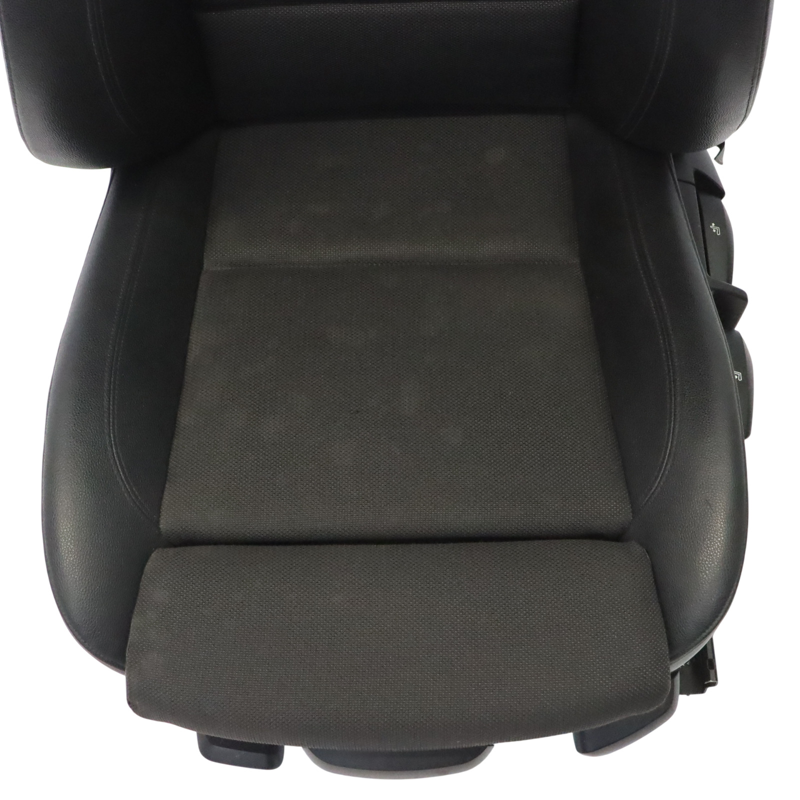 BMW E88 Convertible M Sport Front Left N/S Seat Black Cloth/Imitation Leather 