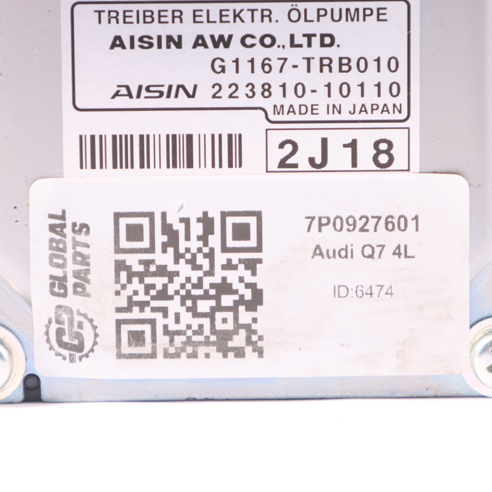 Ölpumpen Steuerung Audi Q7 4L Volkswagen Touareg 7P Modul Einheit ECU 7P0927601