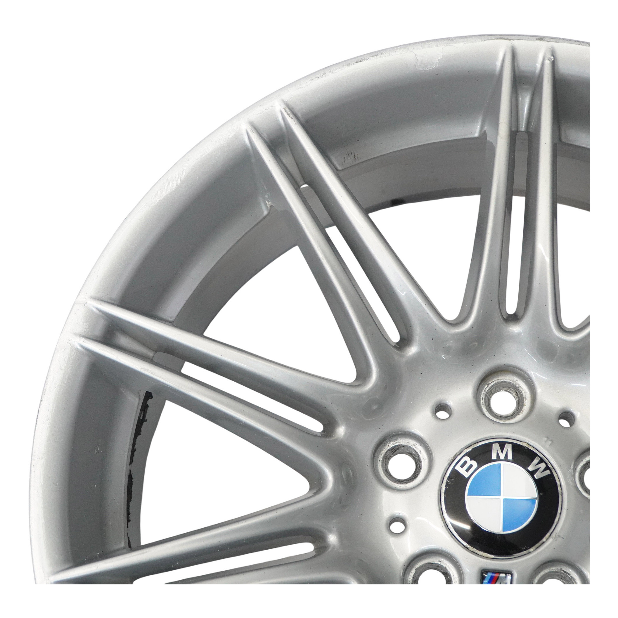 BMW E90 E91 E92 E93 Silver Rear Wheel Alloy Rim 19" 9J ET:39 M Double Spoke 225