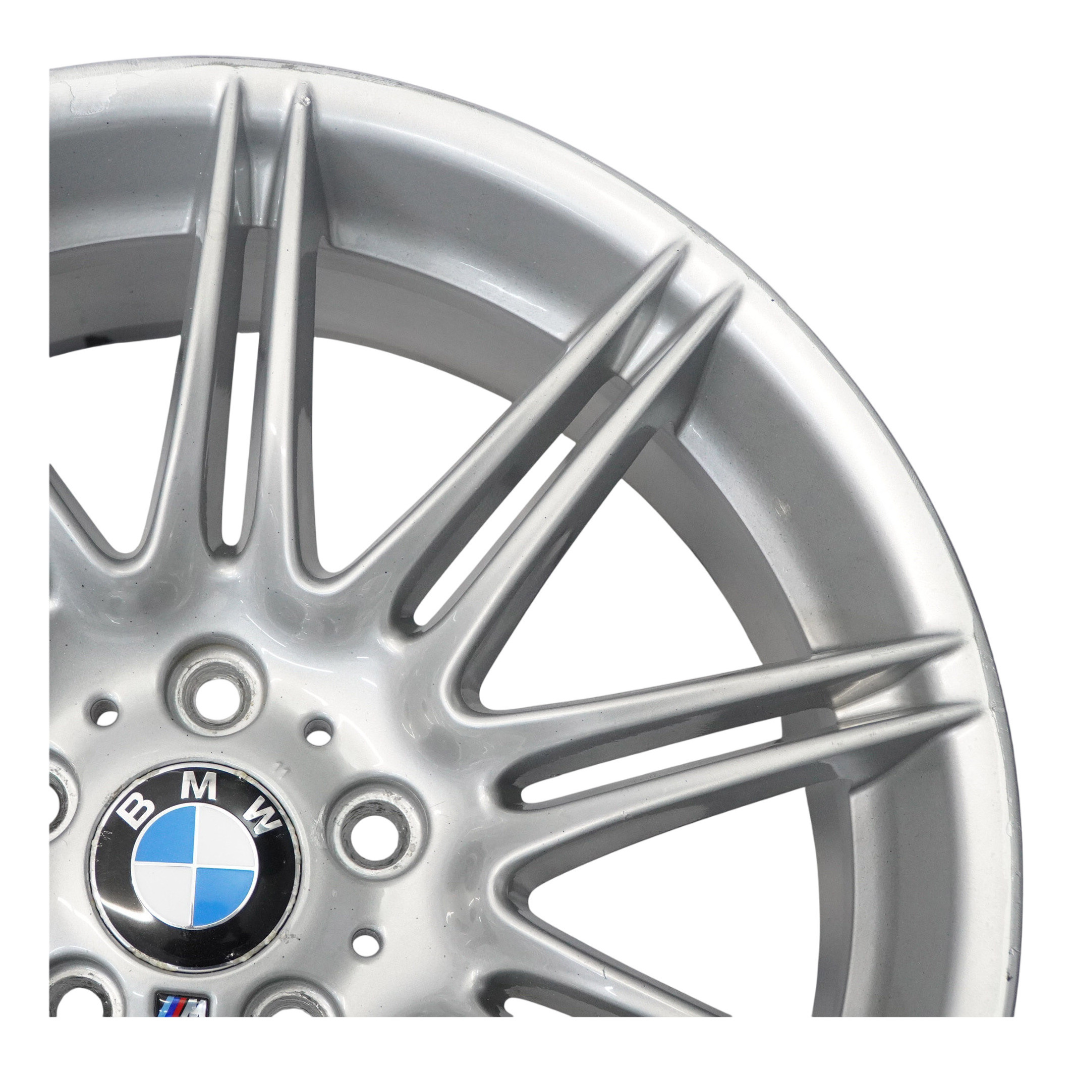 BMW E90 E91 E92 E93 Silver Rear Wheel Alloy Rim 19" 9J ET:39 M Double Spoke 225