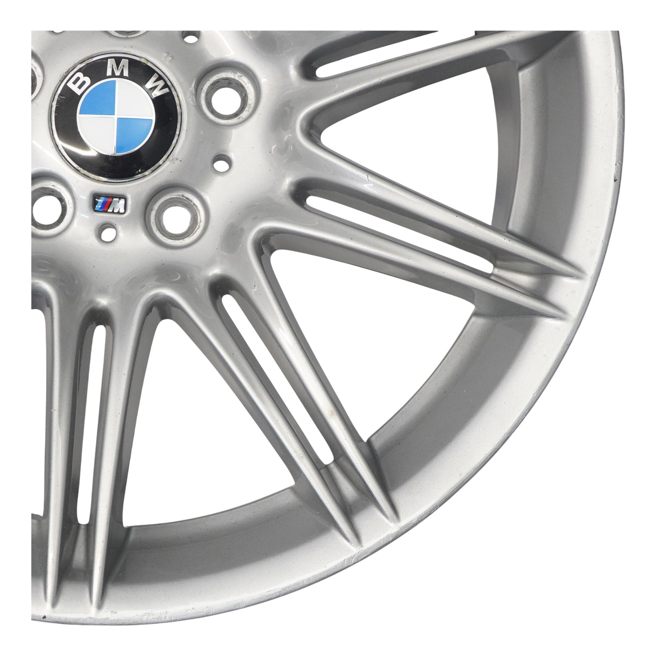 BMW E90 E91 E92 E93 Silver Rear Wheel Alloy Rim 19" 9J ET:39 M Double Spoke 225