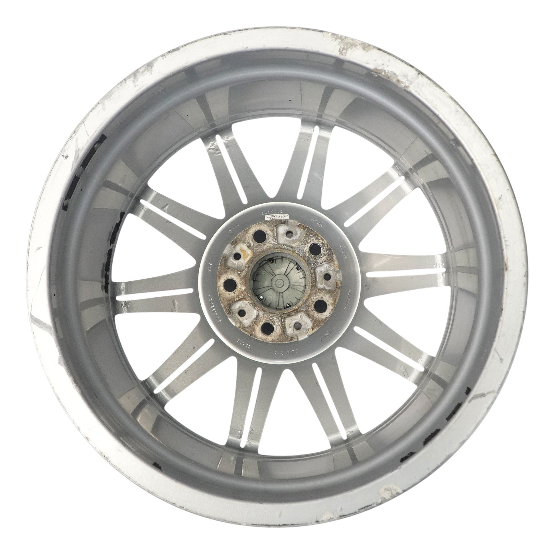 BMW E90 E91 E92 E93 Silver Rear Wheel Alloy Rim 19" 9J ET:39 M Double Spoke 225